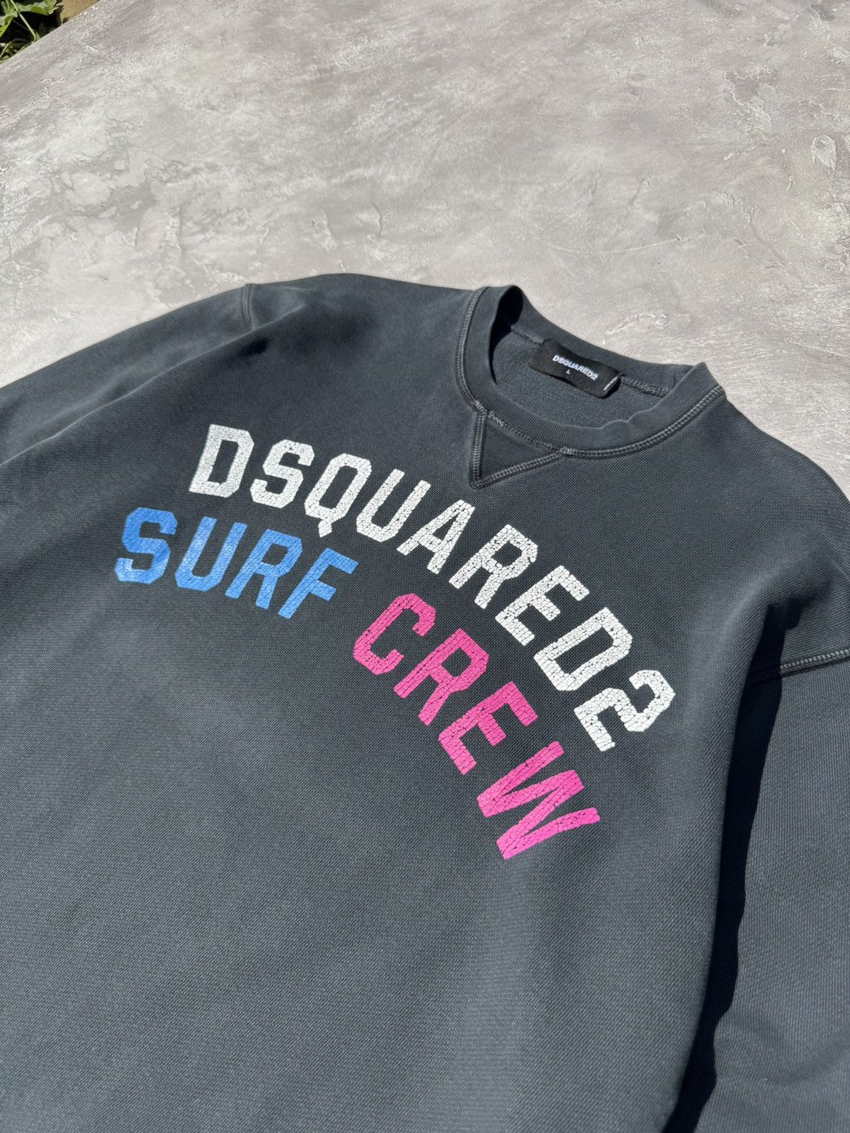 Dsquared2 Dsquared2 Surf Crew Washed Luxury Sweatshirt Size US L / EU 52-54 / 3 - 4 Thumbnail