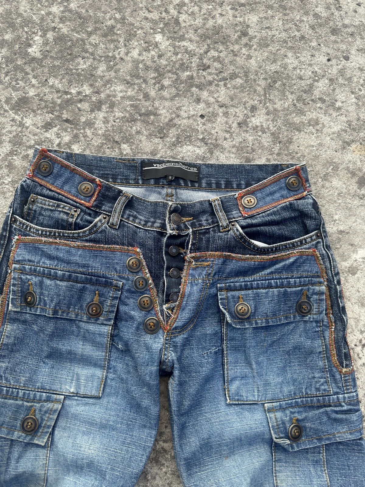 Vintage Y2K Vintage Cargo Jeans Streetwear Rare Casual VTg USA S Alt Size 27" / US 4 / IT 40 - 5 Thumbnail