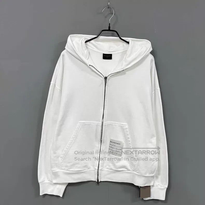 Balenciaga Balenciaga White Sticky Note Hoodie Size US S / EU 44-46 / 1 - 1 Thumbnail