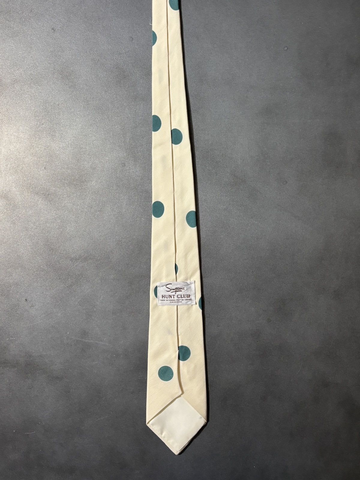 Vintage Vintage Silk Necktie Simpson's Hunt Club Polka Dot 1970s Tie Size ONE SIZE - 2 Thumbnail