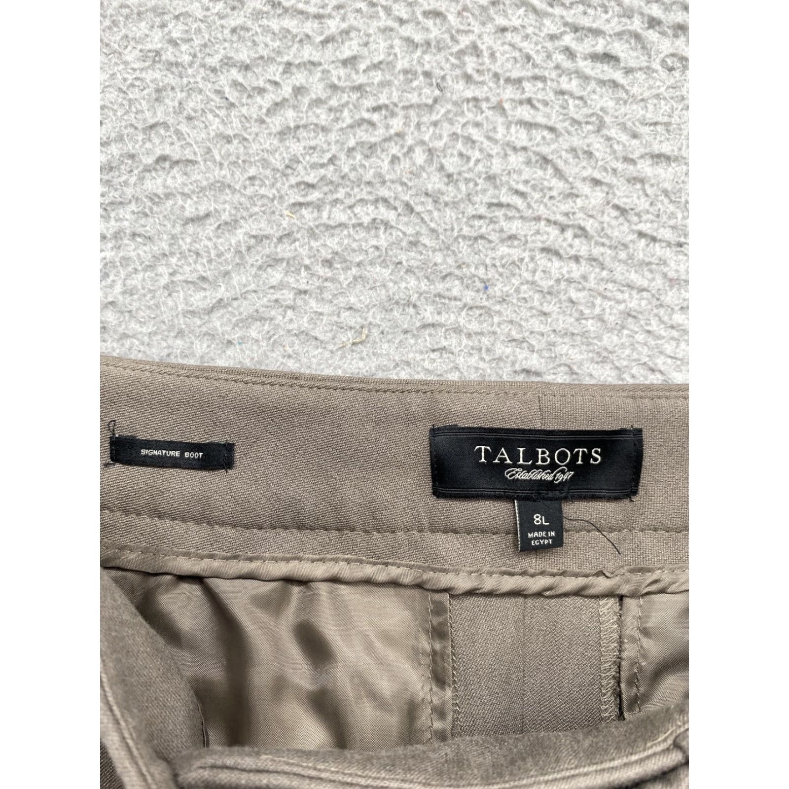 Talbots Talbots Women's Beige Dress Pants Size 8L Signature Boot Cut Size 30" / US 8 / IT 44 - 4 Thumbnail