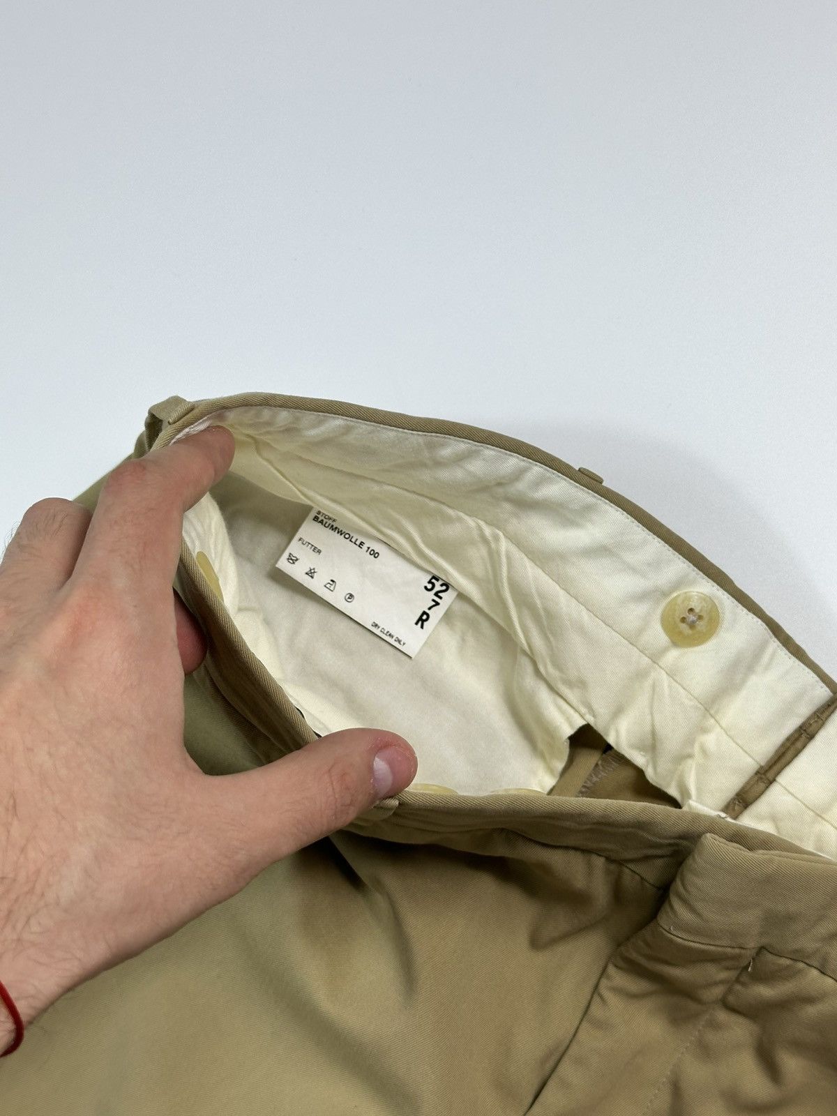 Polo Ralph Lauren Polo Ralph Lauren Classic Pants Men's Made In Italy Beige Size US 33 - 8 Thumbnail
