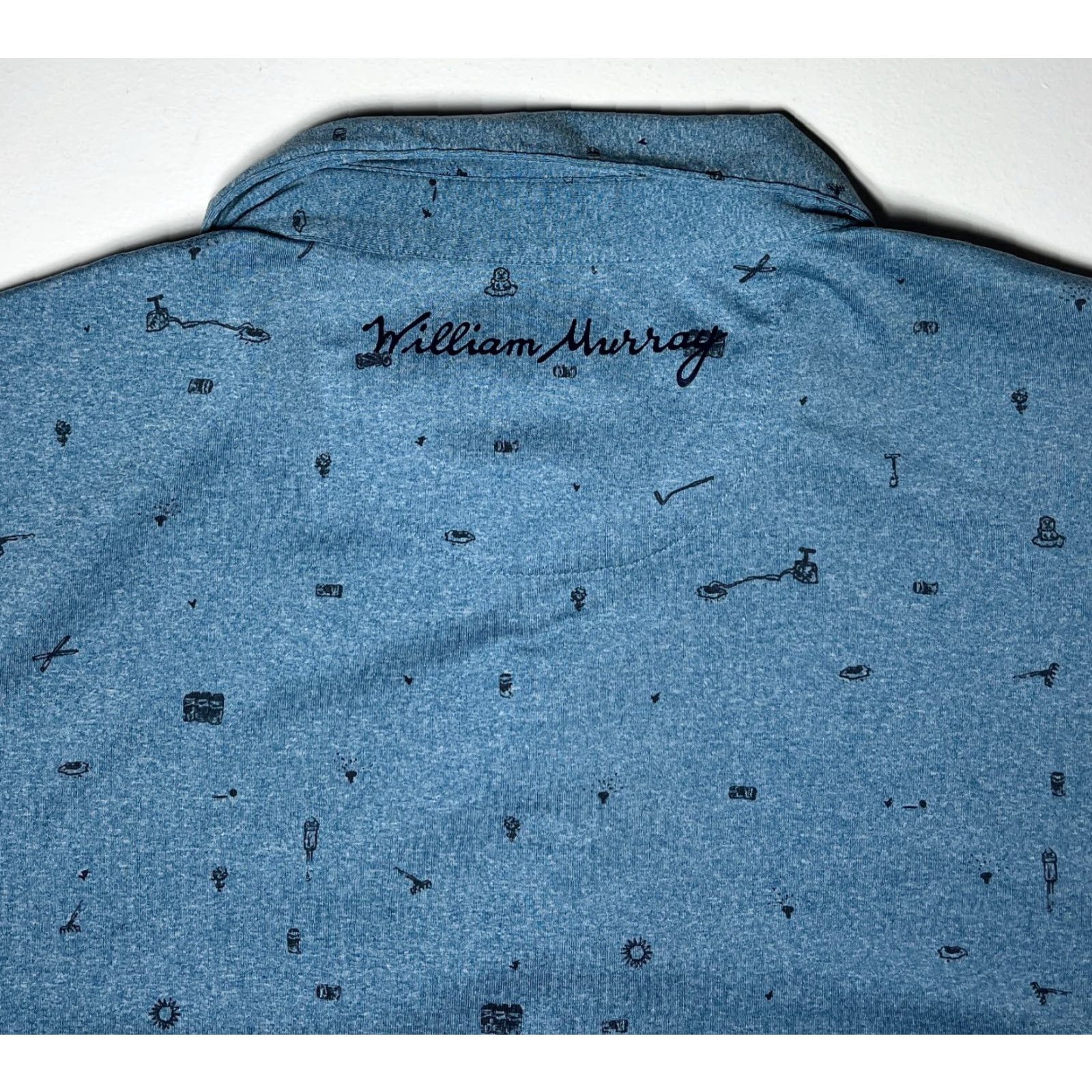 Vintage William Murray Polo Shirt Polo Men XL Blue Short Sleeve Golf Sports Activewear Mens Size US XL / EU 56 / 4 - 4 Thumbnail