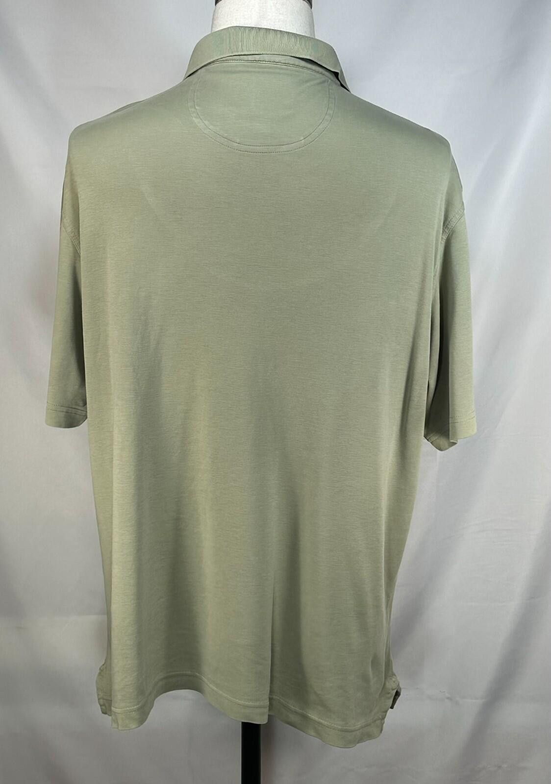 Jos. A. Bank Jos A Bank Reserve 1/4 Button Cotton Polo Shirt Green Mens L Size US L / EU 52-54 / 3 - 2 Thumbnail