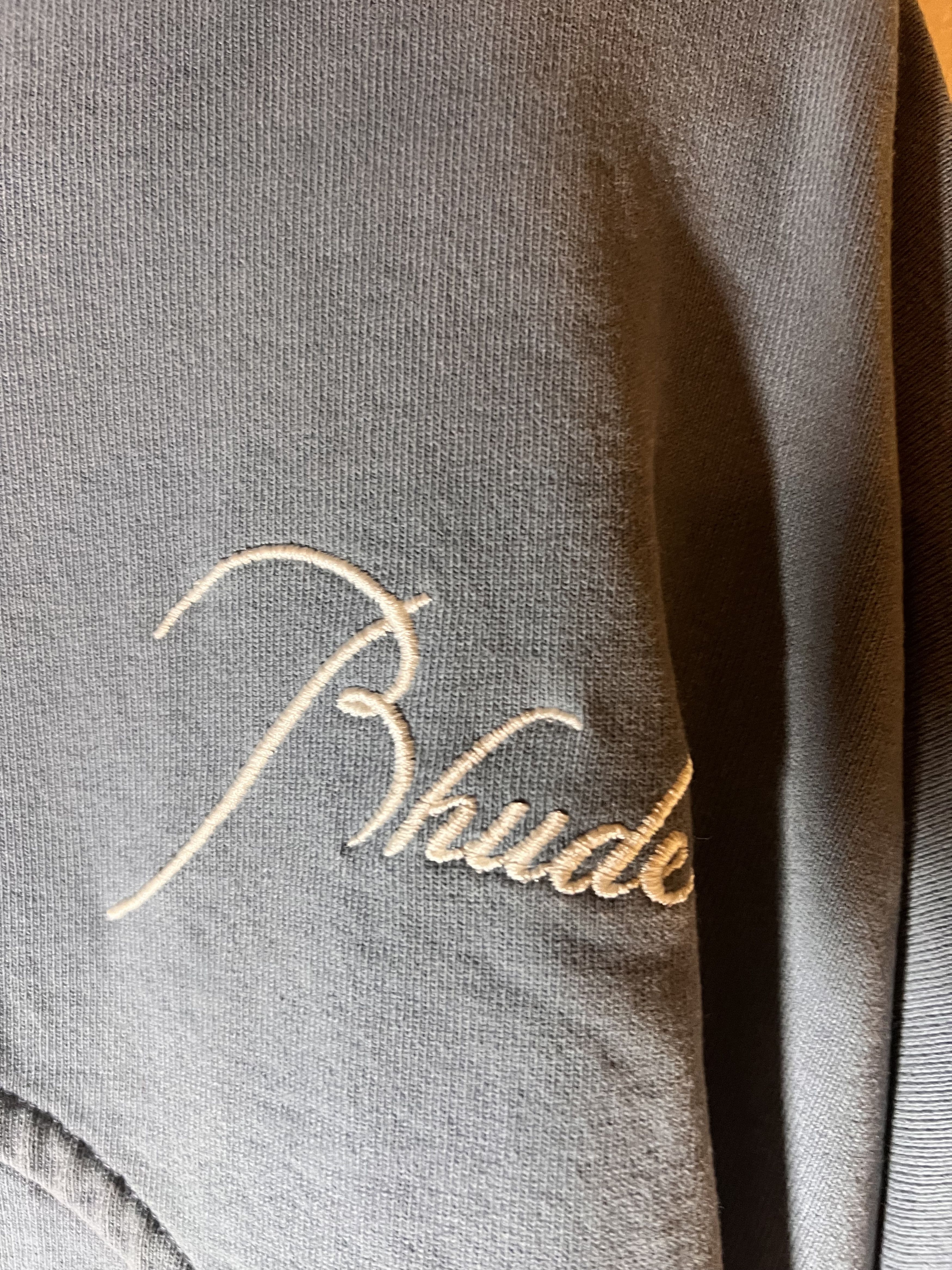 Rhude Rhude Men's US L Embroidered Quarter Zip Sweater Blue Size US L / EU 52-54 / 3 - 2 Thumbnail