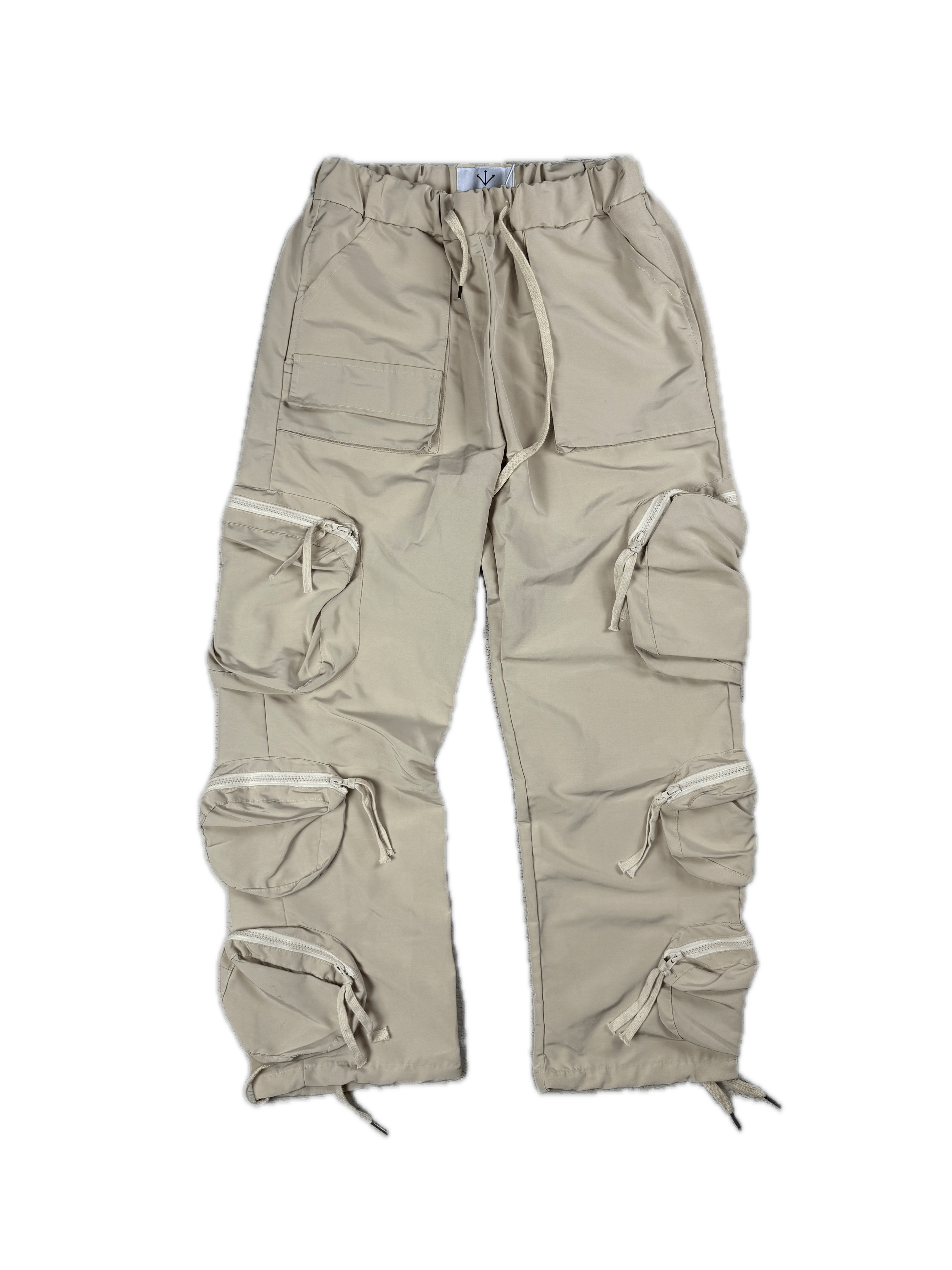 Japanese Brand CRAZY Cargo Pants Drill Multipockets Baggy SK8 Straight Size US 30 / EU 46 - 1 Thumbnail