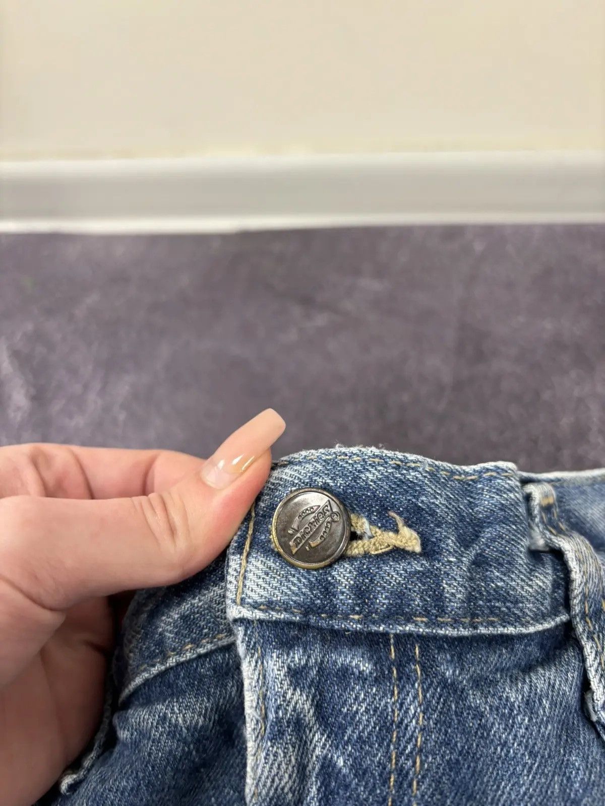 Dickies × Vintage Vintage Dickies Y2K Faded Blue Work Hype Denim Jeans Size US 32 / EU 48 - 12 Thumbnail
