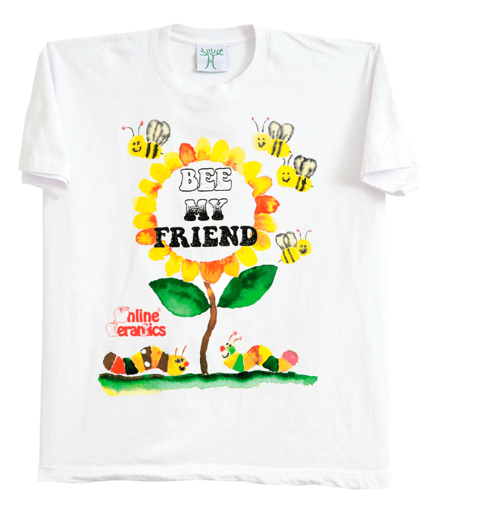 image of Online Ceramics Bee My Friend Tee - New in White, Men's (Size XL)