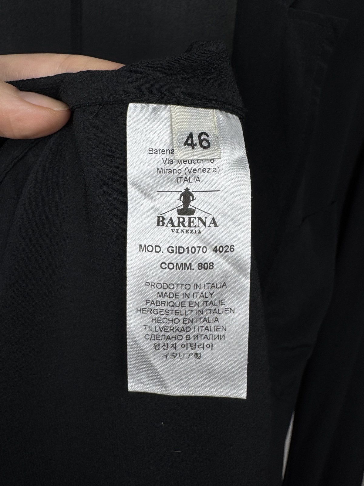 Barena Venezia Barena Venezia Black Silk buttonless blazer size 46 Size 36R - 10 Thumbnail