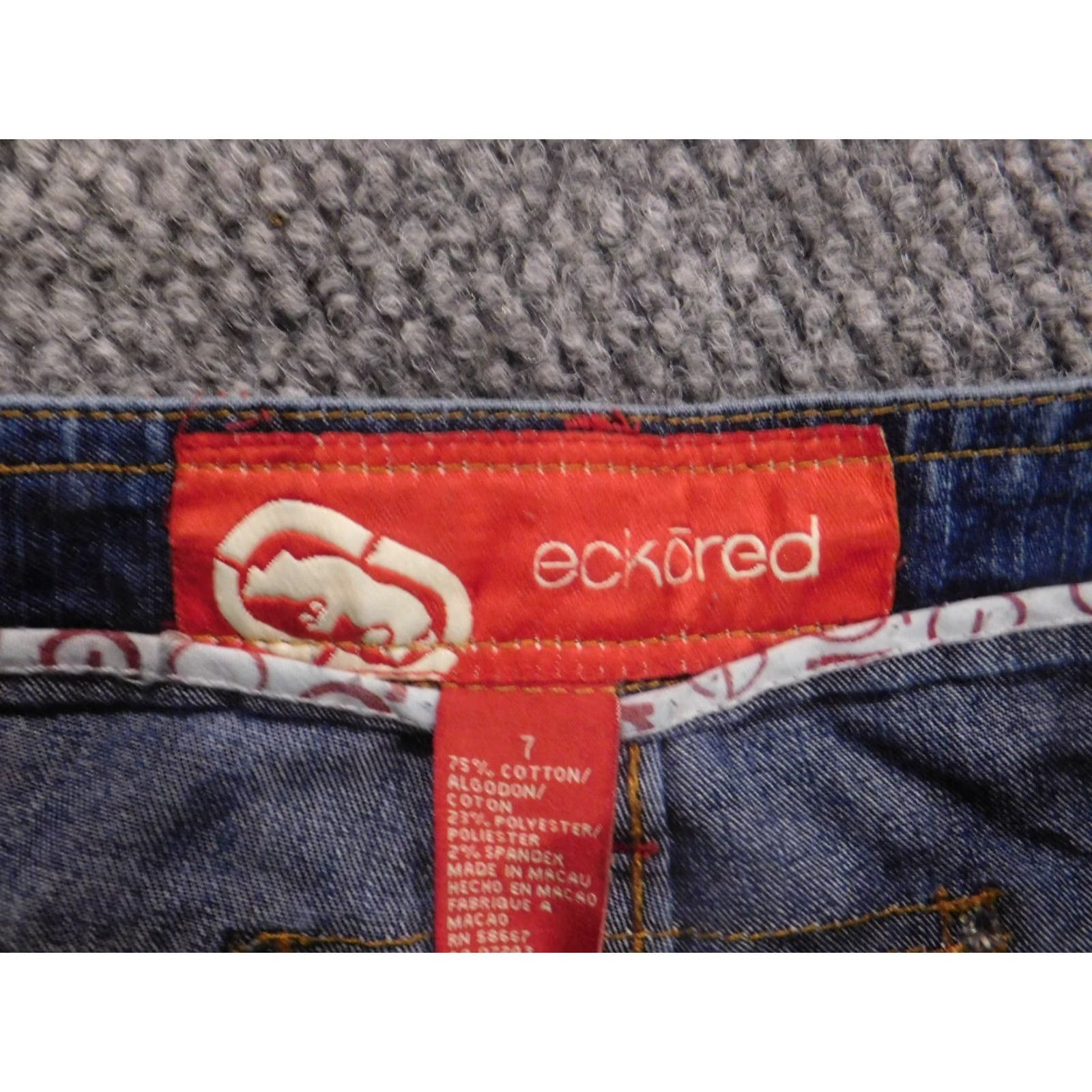 Ecko Unltd. Ecko Unltd. Jeans Women 7 Blue Capri Denim Straight Slim Stretch Zip Modern Regular 30in Waist Inseam 22in Size 28" / US 6 / IT 42 - 3 Thumbnail