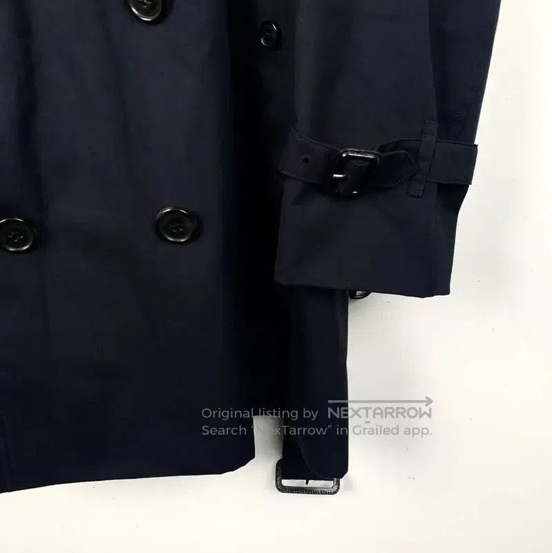 Burberry Burberry Navy Cotton Men's Trench Coat. Size US L / EU 52-54 / 3 - 4 Thumbnail