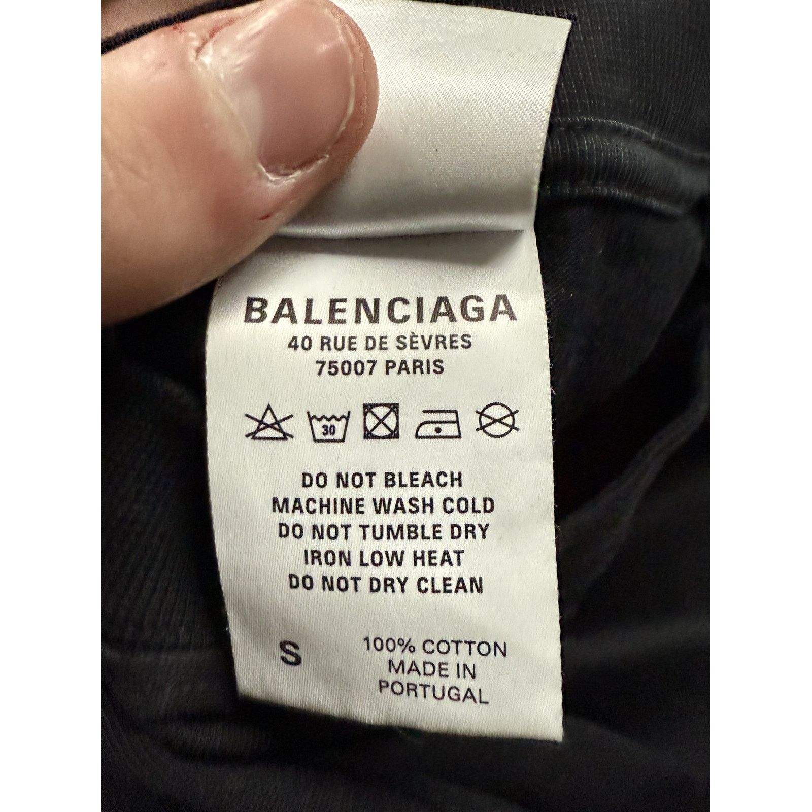 Balenciaga Balenciaga Inside Out Tee Black Used 4 (XL) Size US XL / EU 56 / 4 - 9 Thumbnail