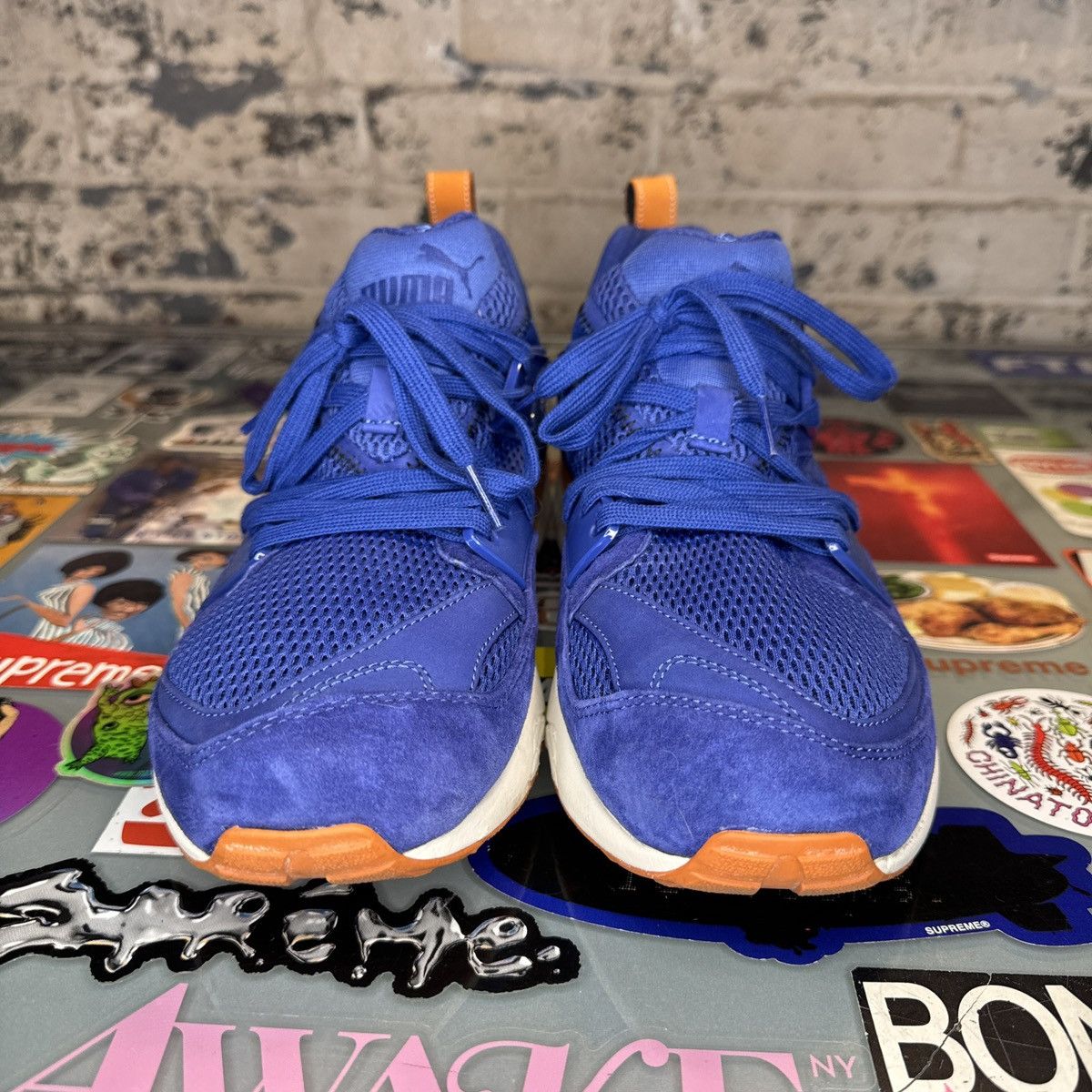 Puma Puma Blaze Of Glory Knicks Blue Sz 9.5 Used Size US 9.5 / EU 42-43 - 4 Thumbnail