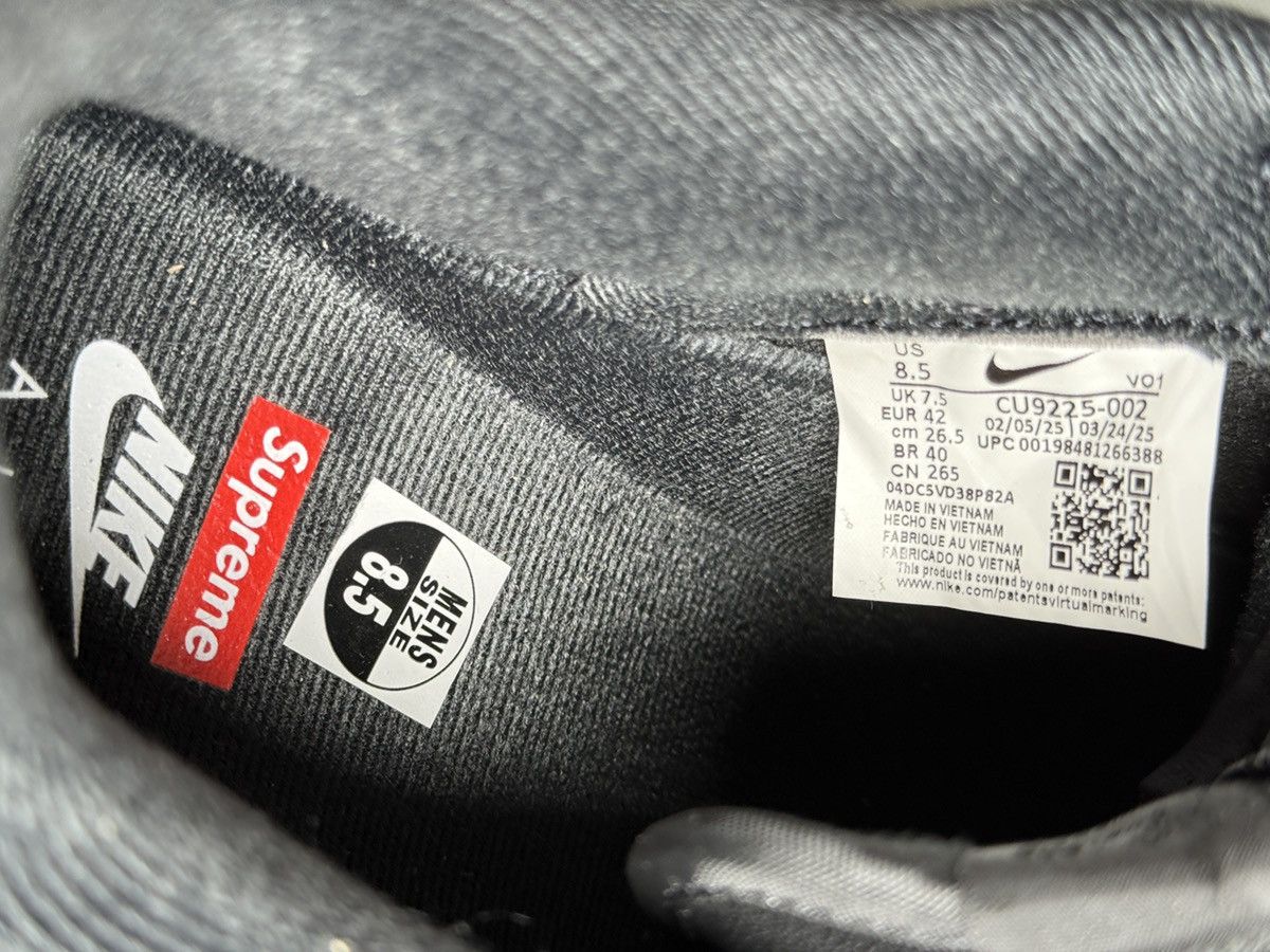 Nike × Supreme Brand New Black Supreme Nike Air Force Ones Size US 8.5 / EU 41-42 - 9 Thumbnail