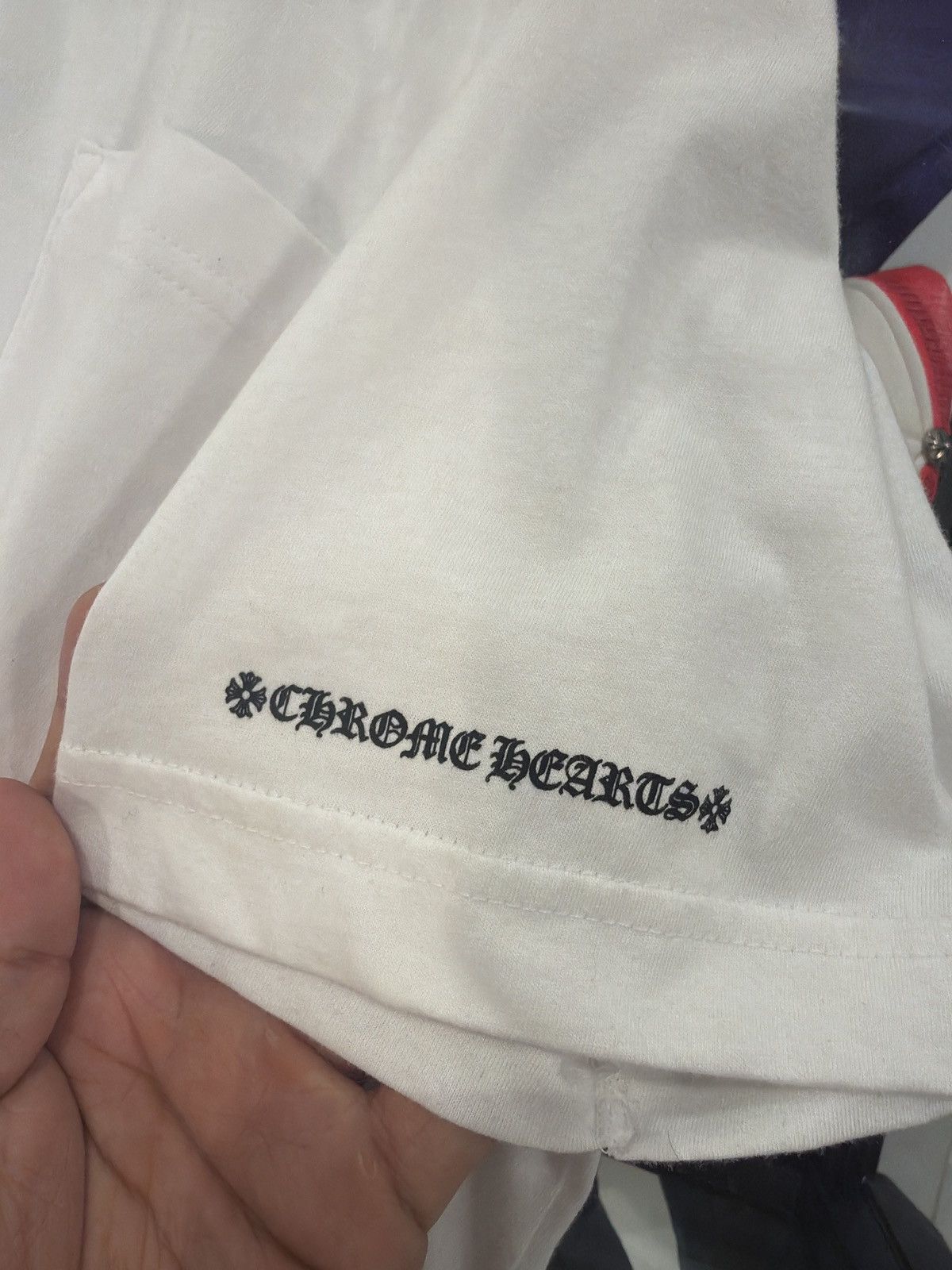 Chrome Hearts Chrome Hearts Love You Neck Logo White Tee Size US XL / EU 56 / 4 - 7 Thumbnail