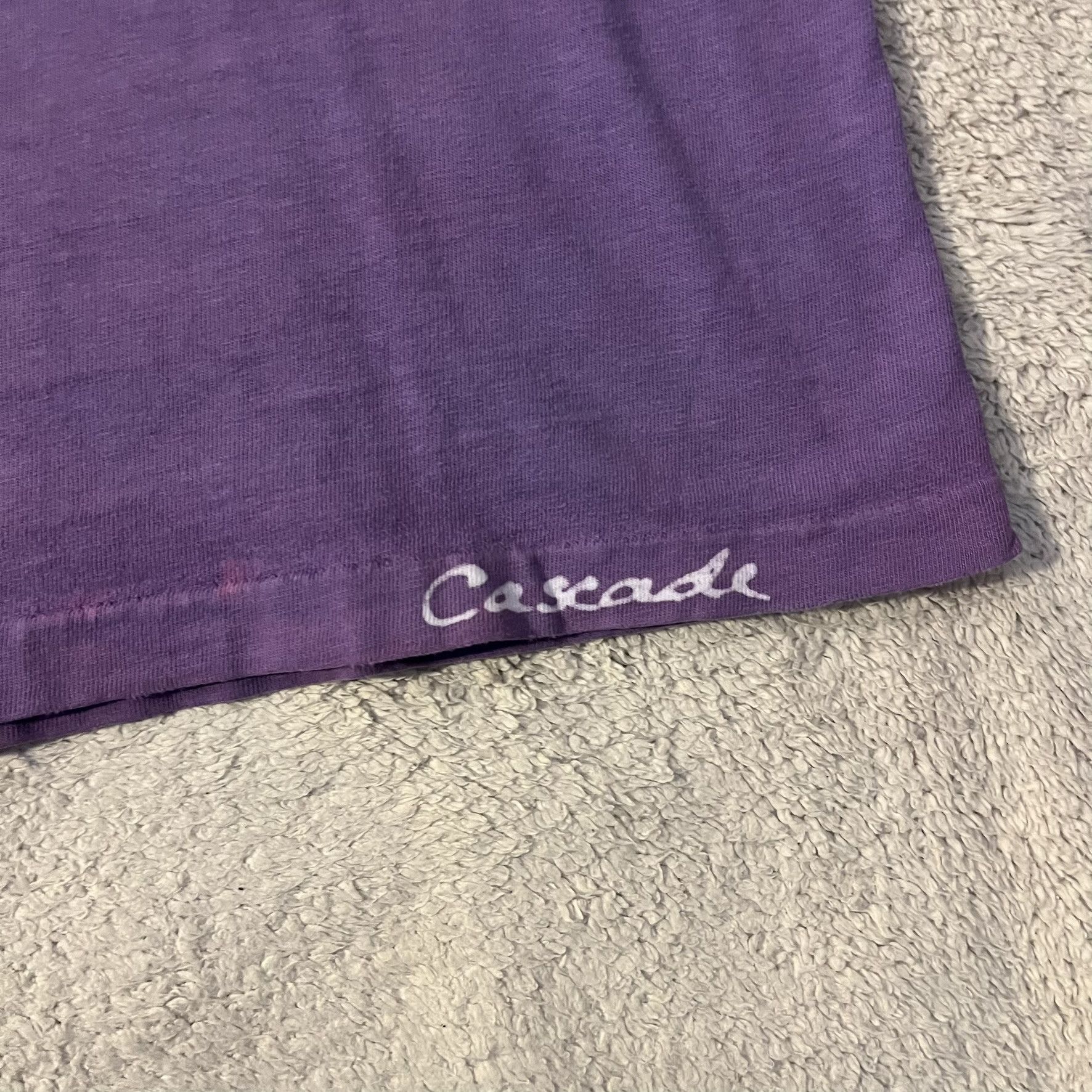 Vintage VTG 90s Cascade Whale Single Stitched Tie Dye Distressed Tee Size US L / EU 52-54 / 3 - 3 Thumbnail