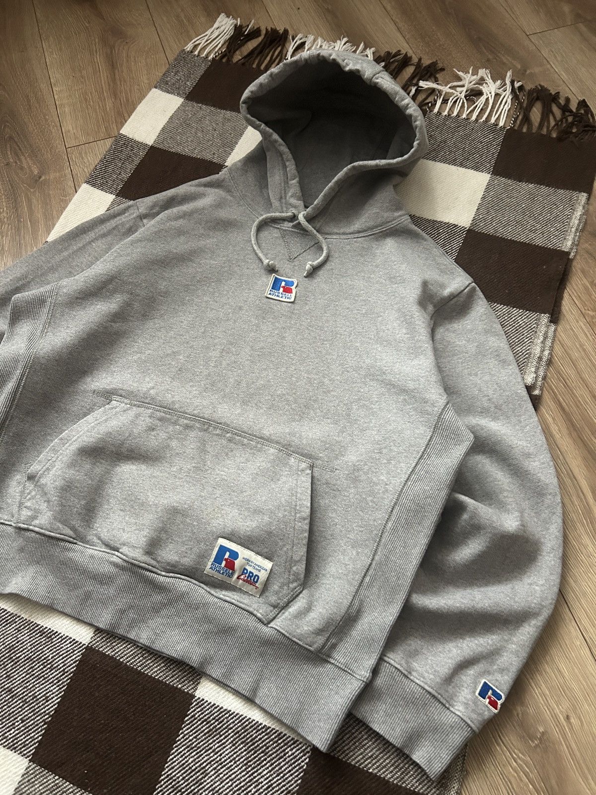 Russell Athletic Russel Athletic x Pro cotton grey oversized hoodies mens Size US S / EU 44-46 / 1 - 2 Thumbnail