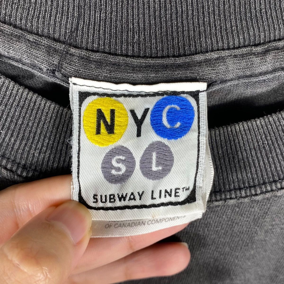 Vintage Vintage NYC SUBWAY LINE New York City Transit Faded Tee Size US M / EU 48-50 / 2 - 8 Thumbnail