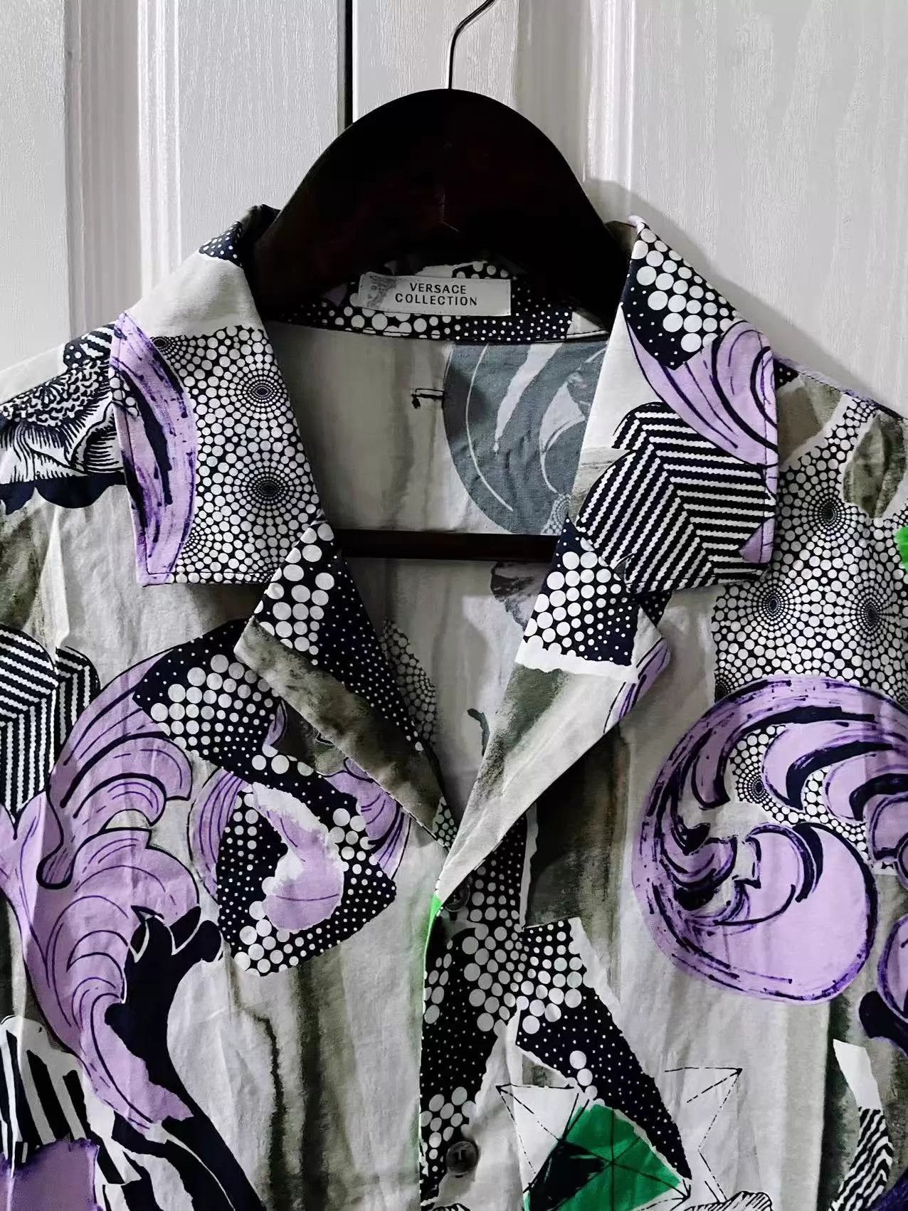 Versace Versace Runway Floral Print Short Sleeve Shirt Size US L / EU 52-54 / 3 - 3 Thumbnail