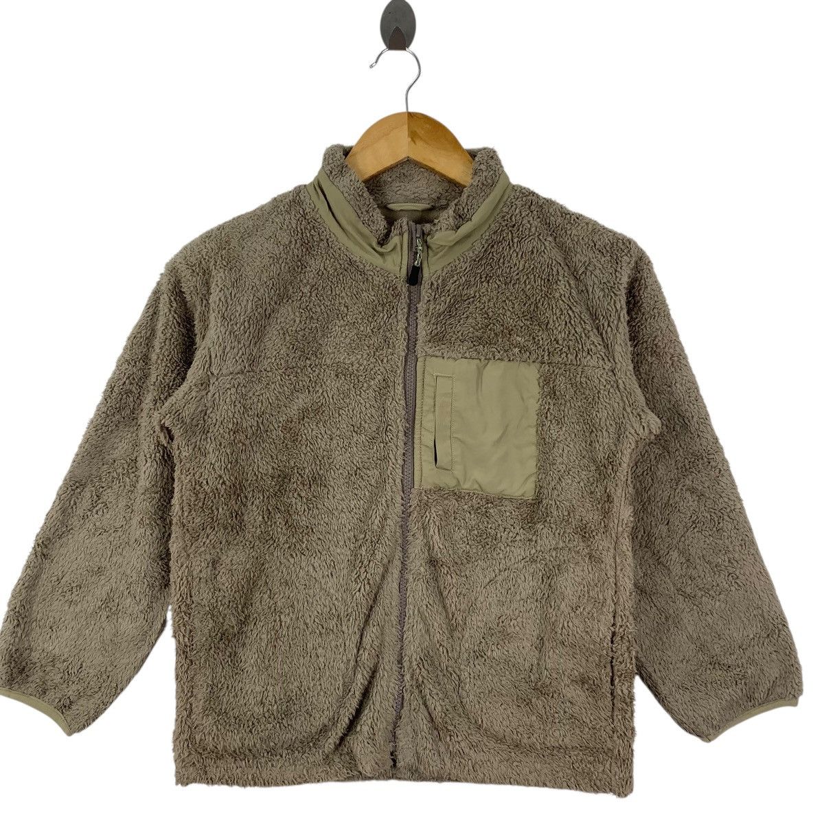 Global Work GLOBAL WORK JAPAN Retro X Pocket Sherpa Fleece Bomber Jacket Size S / US 4 / IT 40 - 5 Thumbnail