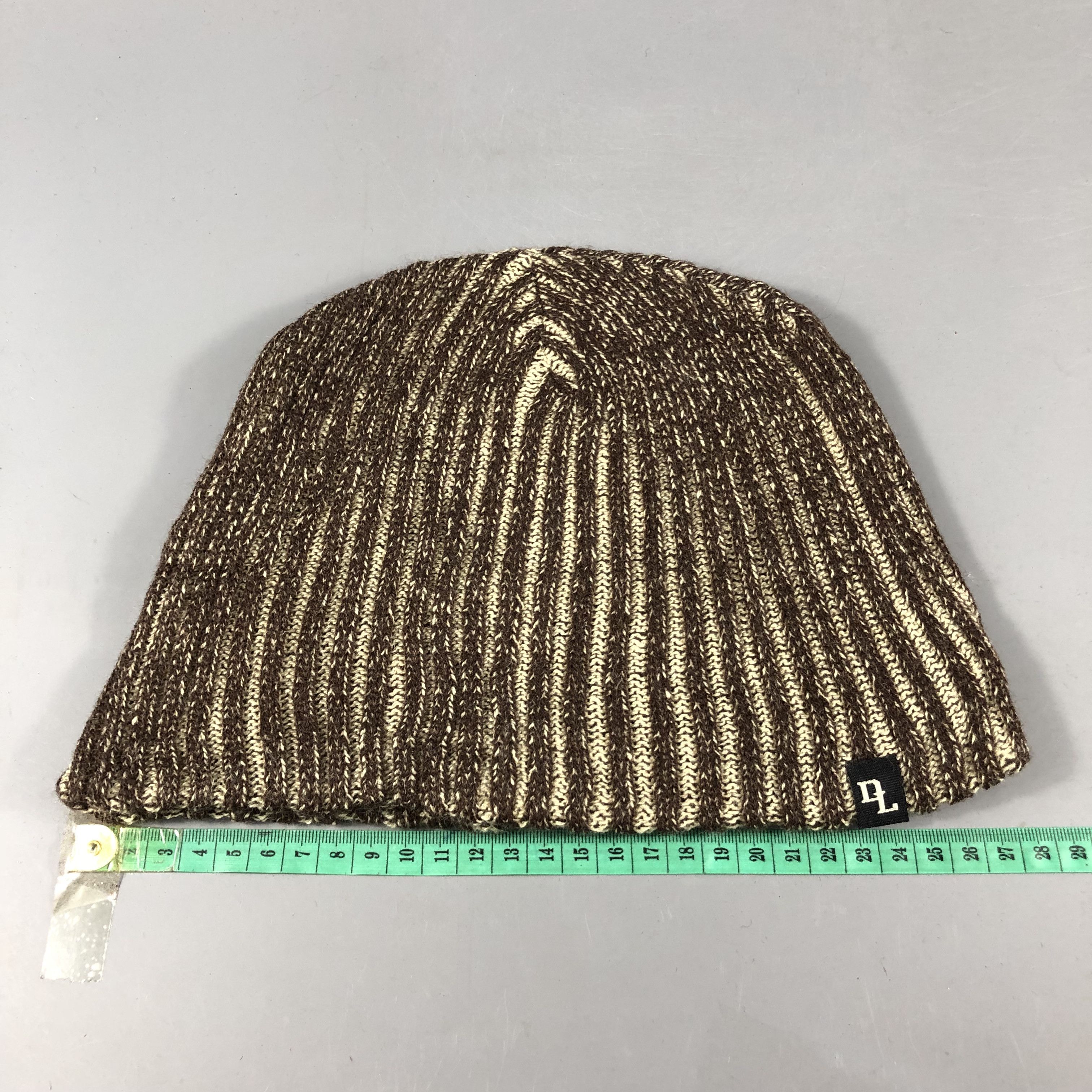 Vintage DL Pleated Beanie Snowcap Snow Hat B974 Size ONE SIZE - 3 Thumbnail