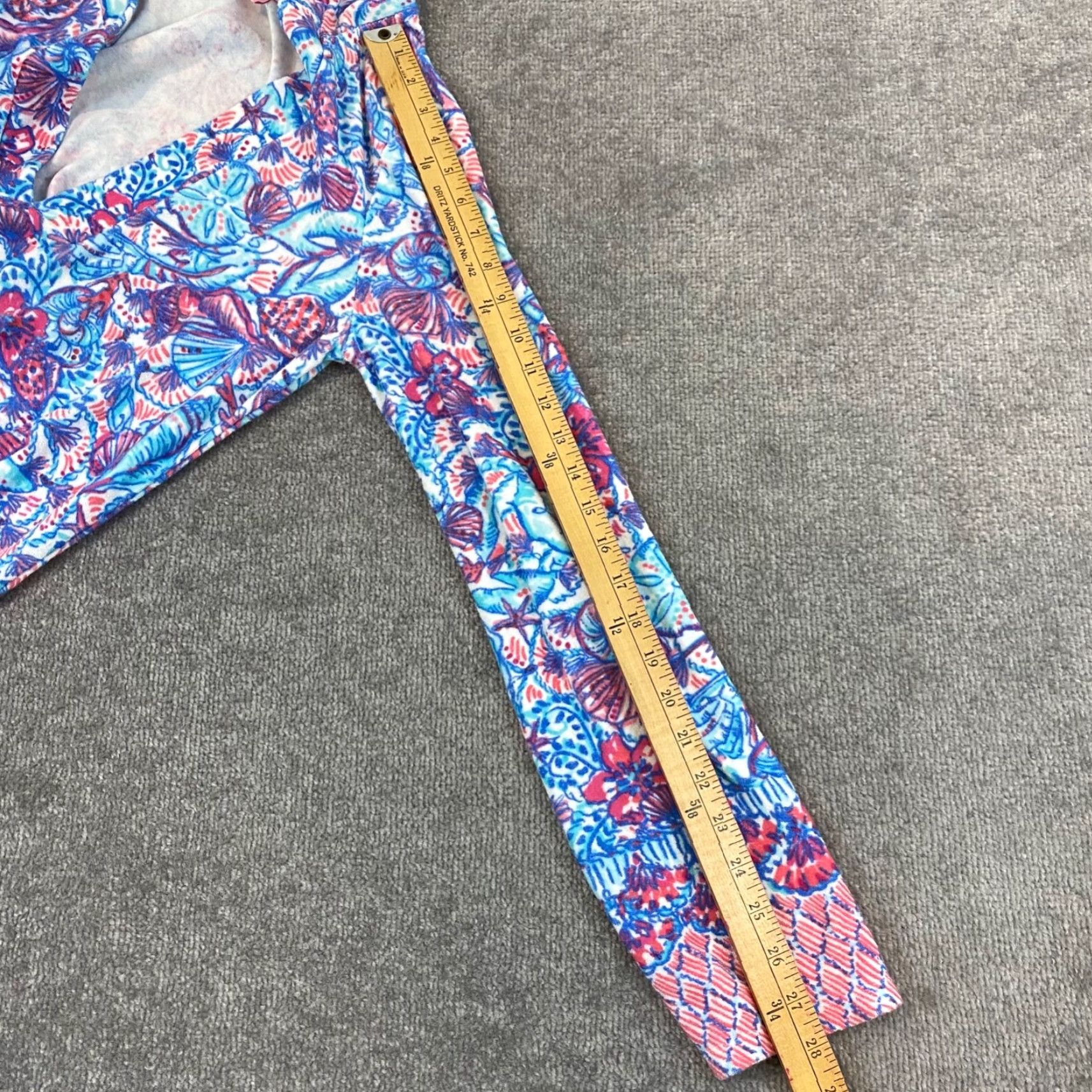 Lilly Pulitzer Lilly Pulitzer Hoodie Womens Medium Multicolor Floral Beach Deep V-Neck Pullover Size M / US 6-8 / IT 42-44 - 5 Thumbnail