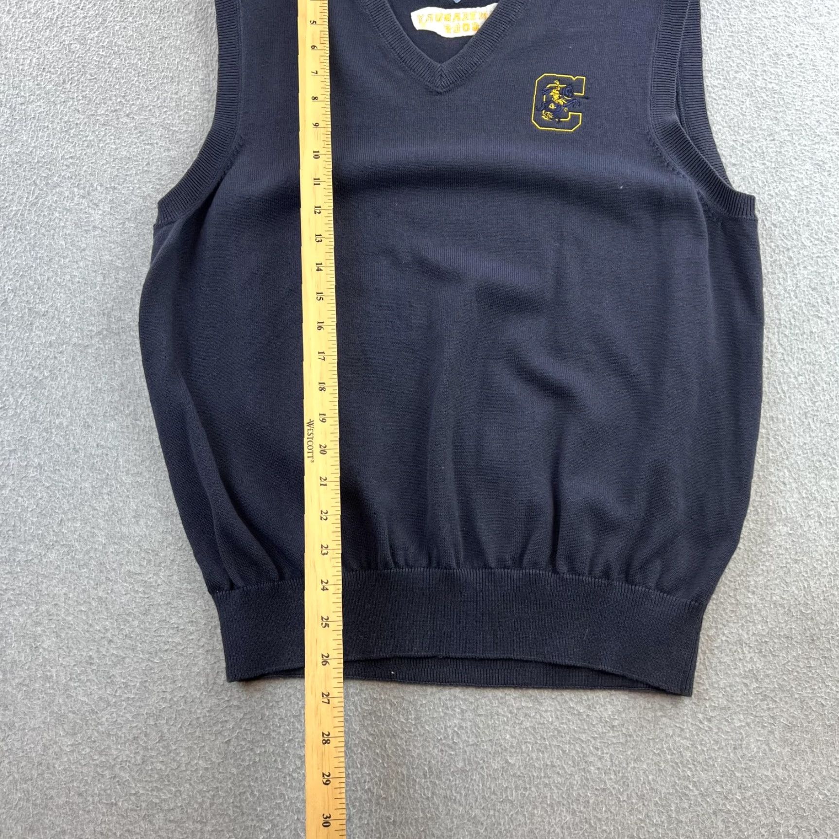 Tommy Hilfiger Tommy Hilfiger Golf Vest Mens M Navy Blue V-Neck Canterbury Logo Shirt Size US M / EU 48-50 / 2 - 3 Thumbnail
