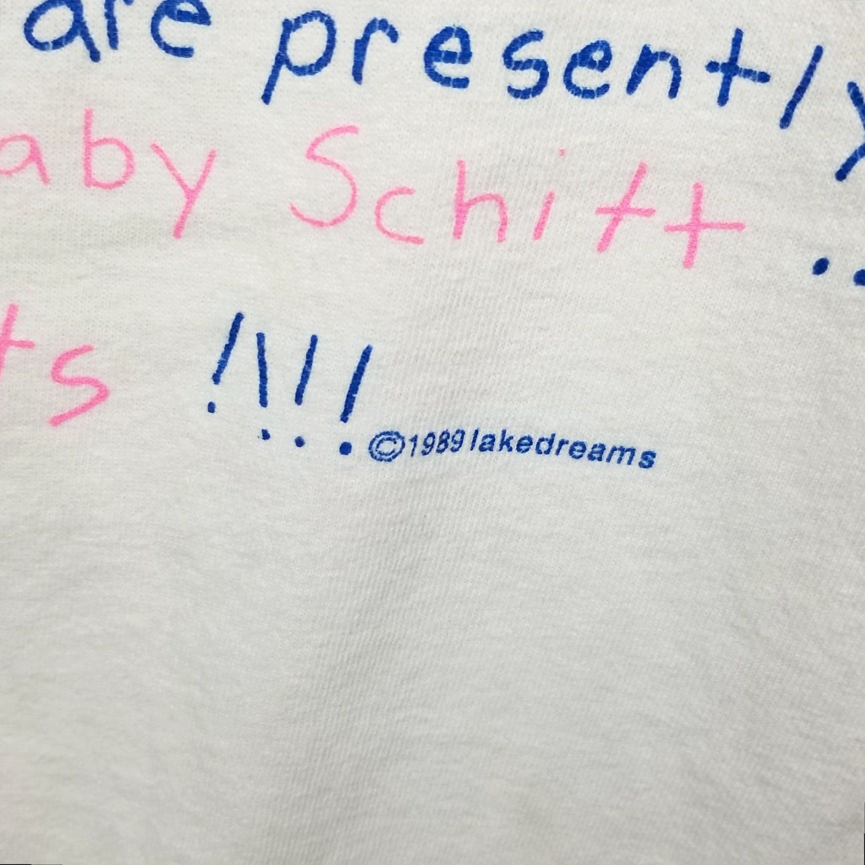 Fruit Of The Loom VINTAGE Jack Schitt Family Tree Shirt Mens XL White Made USA 1989 Graphic 80s Size US XL / EU 56 / 4 - 5 Thumbnail