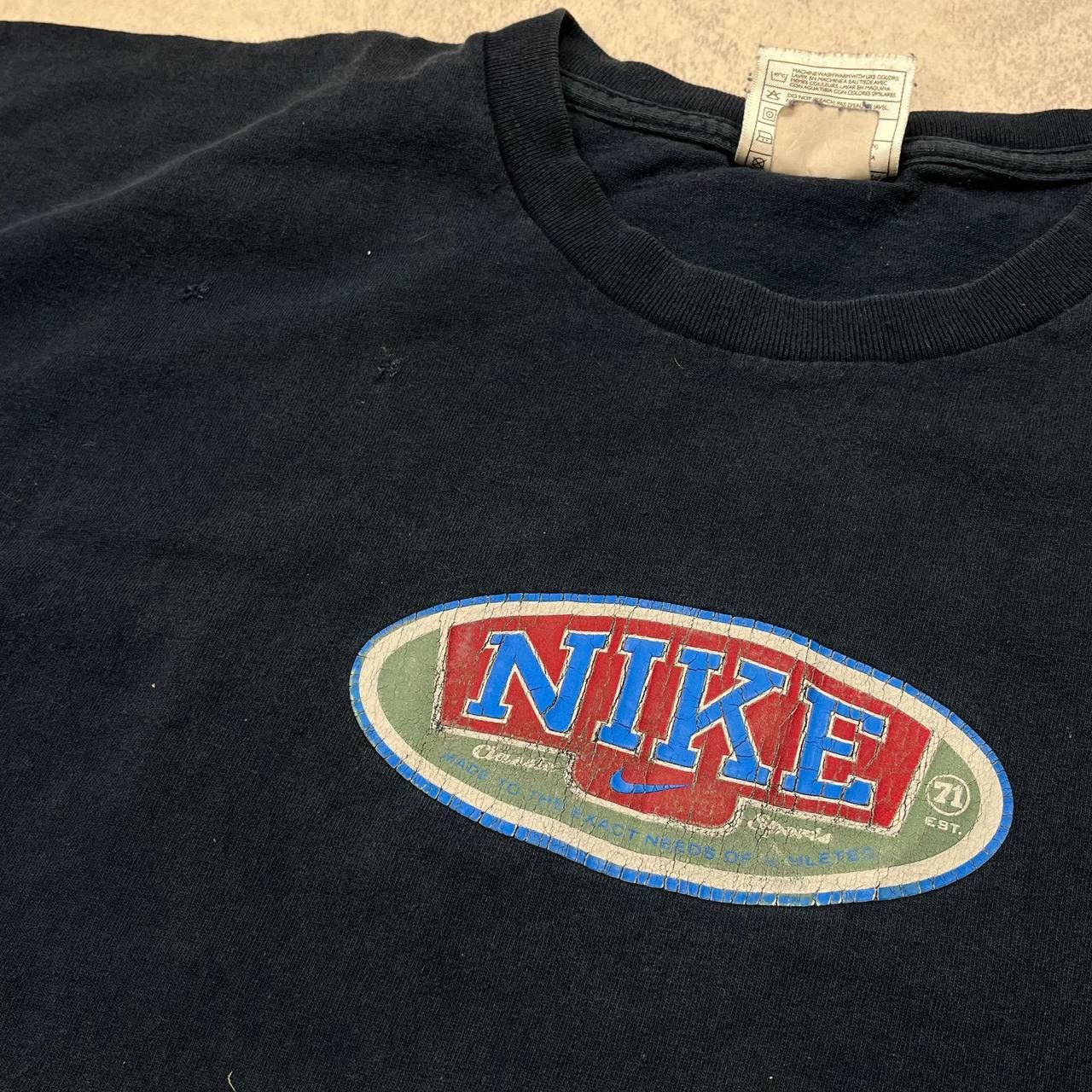Nike × Vintage 90s Vintage Nike T-shirt logo Made in mexico Size US L / EU 52-54 / 3 - 8 Thumbnail