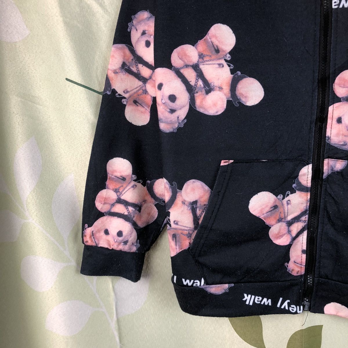 Japanese Brand × Vintage Full print teddy bear A Lonely I Wake Black Hoodie #7465 Size M / US 6-8 / IT 42-44 - 7 Thumbnail