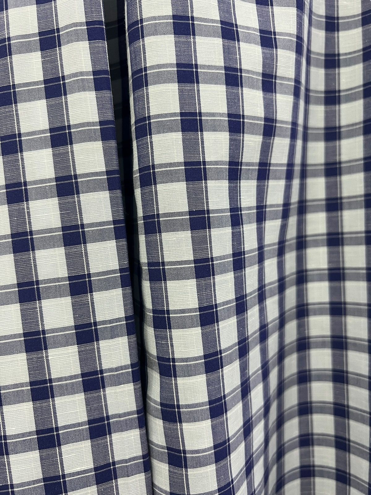 Hermes Vintage Hermes Blue Check Oversized Button Down Shirt Size US XXL / EU 58 / 5 - 7 Thumbnail