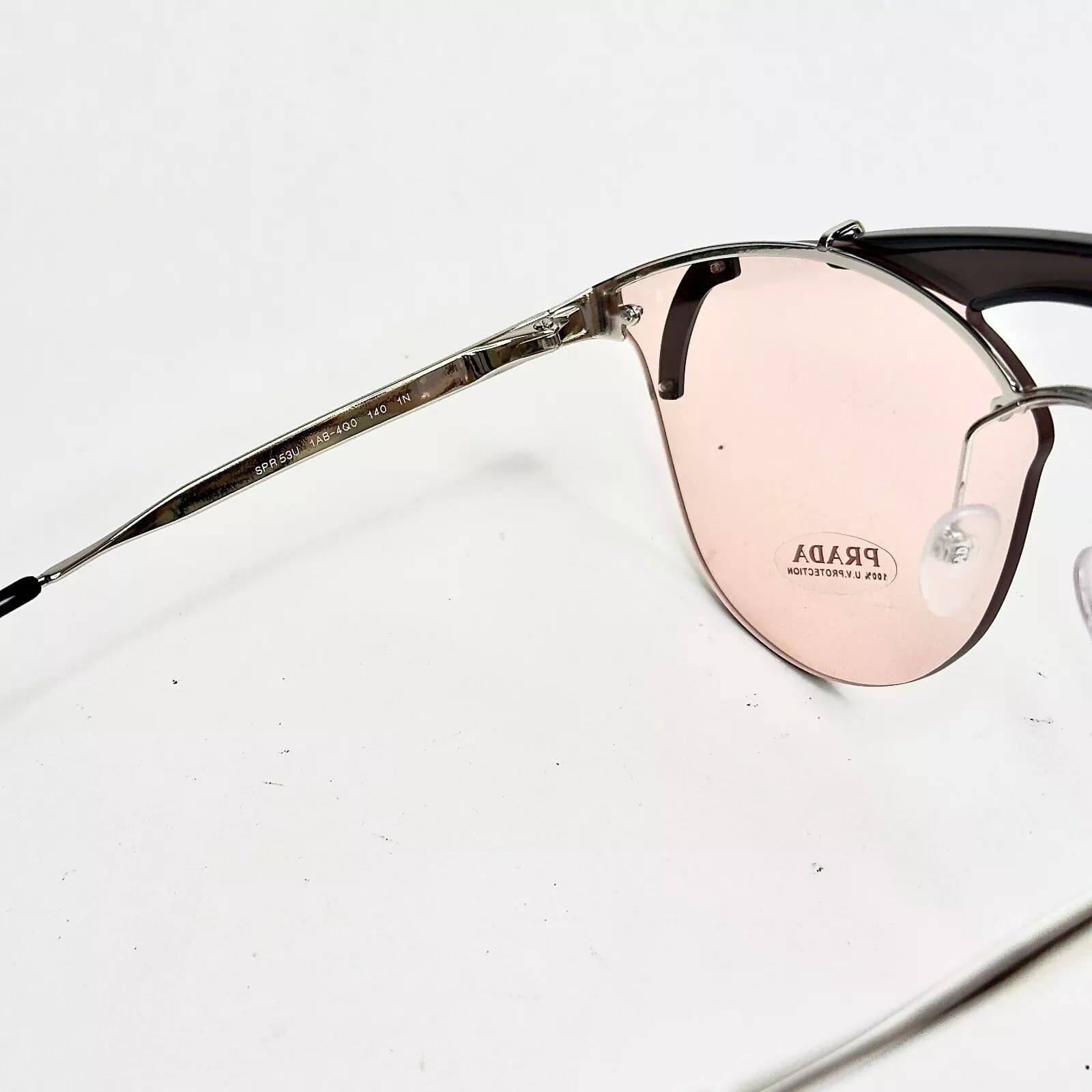 Prada PRADA ORNATE Runway Sunglasses 53U Silver Pink PR53US 53US Size ONE SIZE - 2 Thumbnail