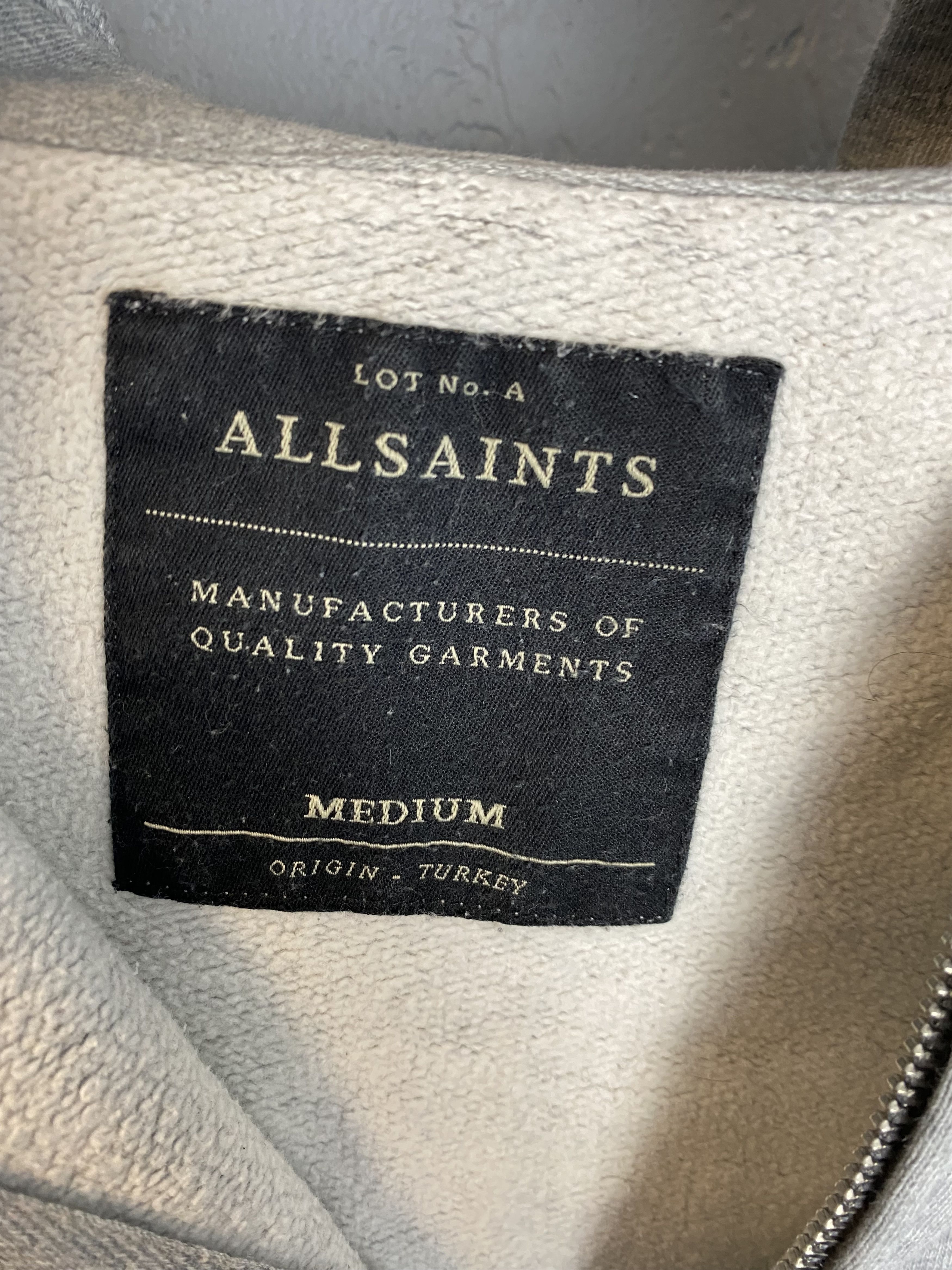 Allsaints × Vintage Allsaints Vintage Mens Zip Hoodie Y2K Size US M / EU 48-50 / 2 - 4 Thumbnail
