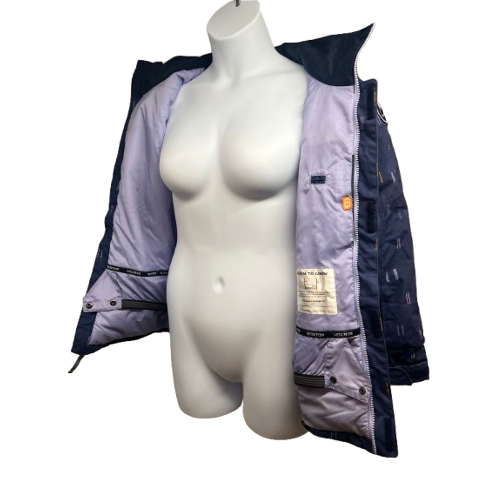 Burton Burton Elodie Blue Ski Snowboard Zip Faux Fur Hood Jacket M Size M / US 6-8 / IT 42-44 - 6 Thumbnail