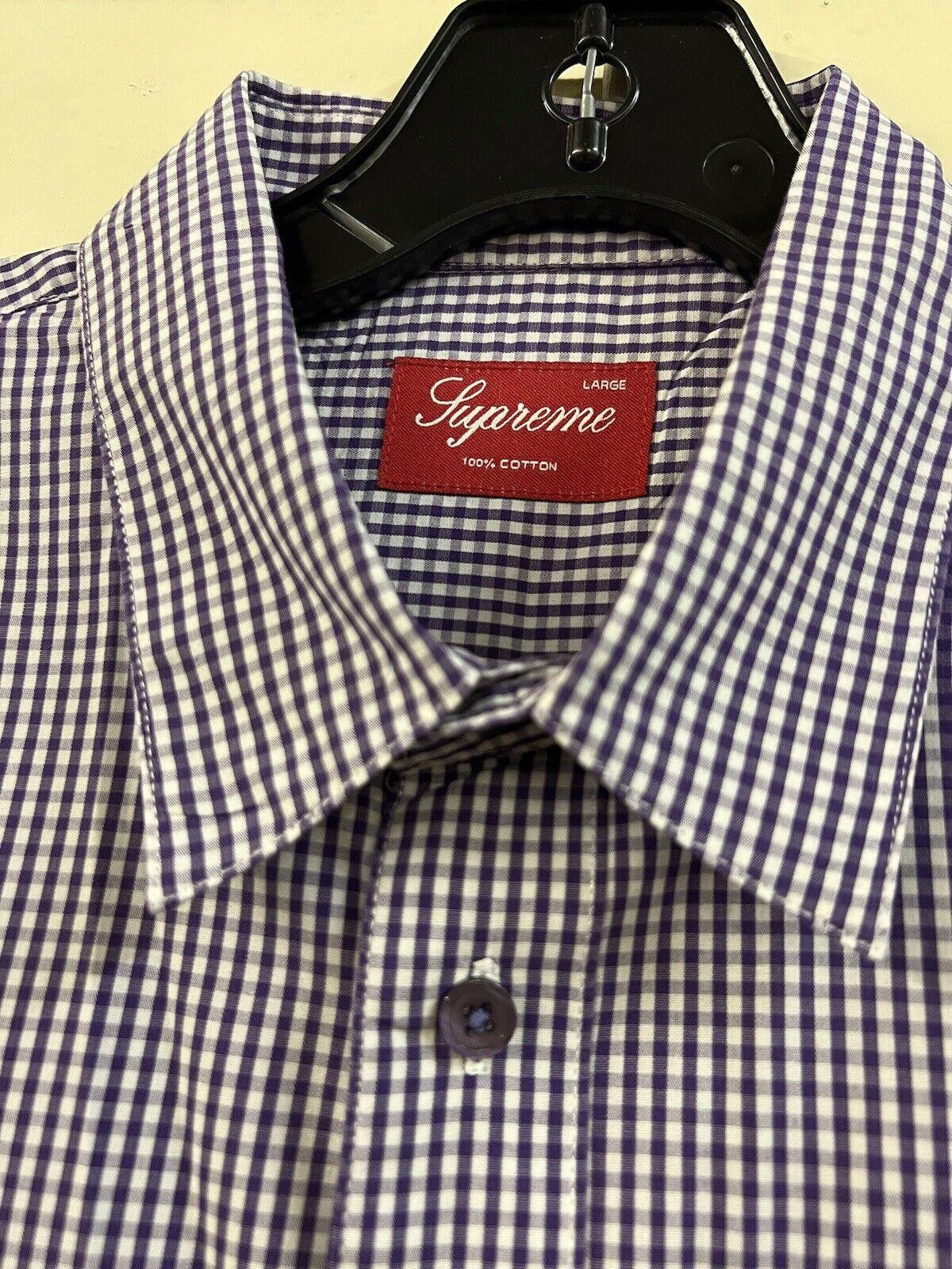 Supreme SUPREME GINGHAM PLAID 4-POCKET BUTTON-UP SHIRT L Size US L / EU 52-54 / 3 - 4 Thumbnail
