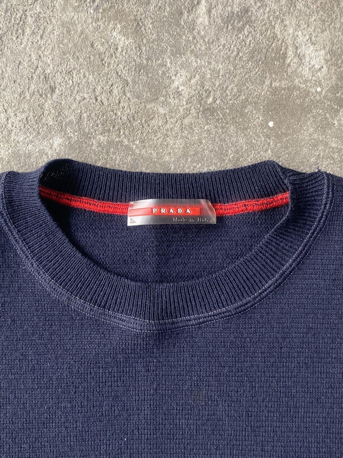 Prada Prada Navy Blue Wool Sweater Red Tab Size US M / EU 48-50 / 2 - 3 Thumbnail