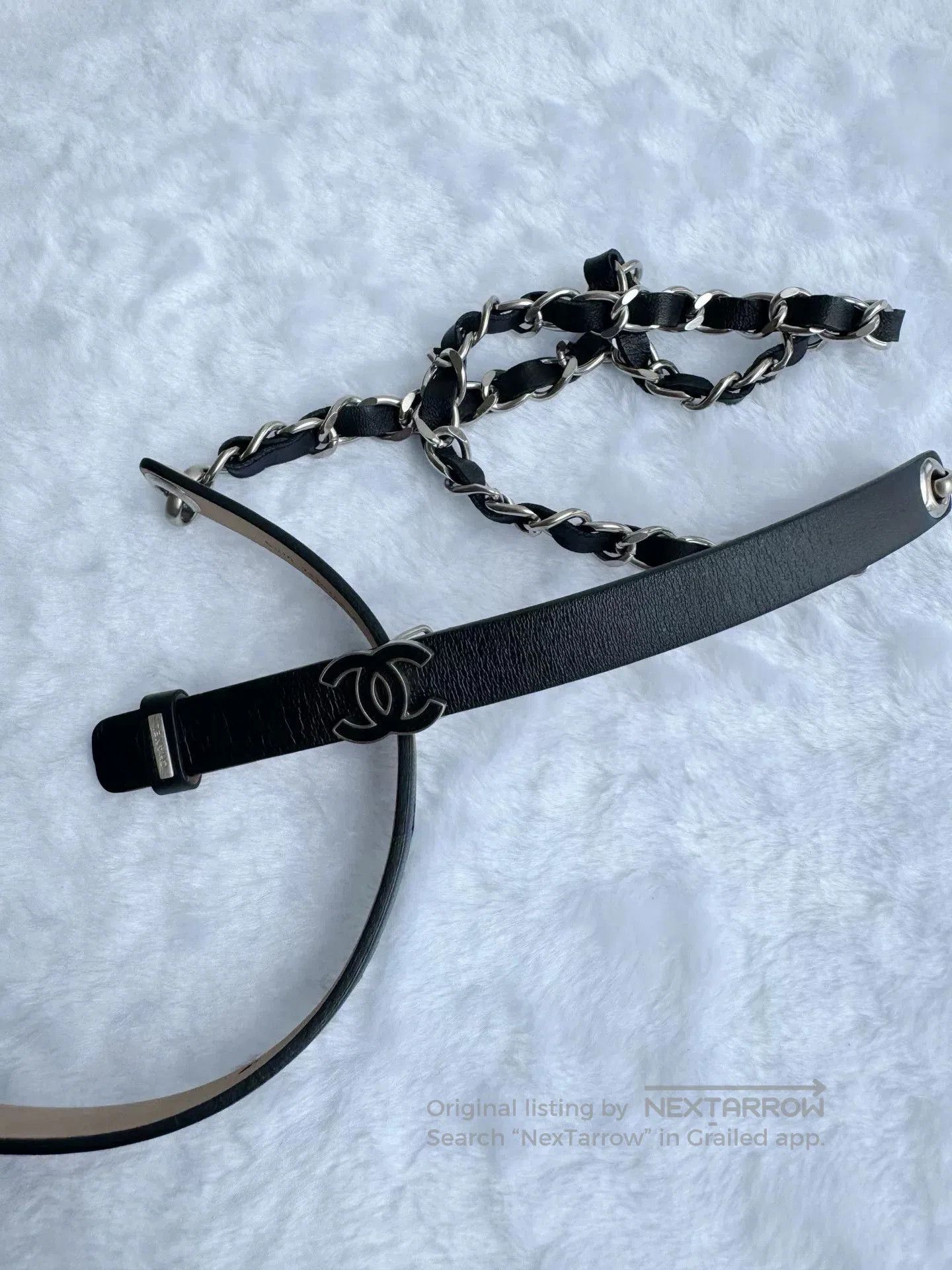 Chanel Chanel Black Chain Belt. Size ONE SIZE - 3 Thumbnail
