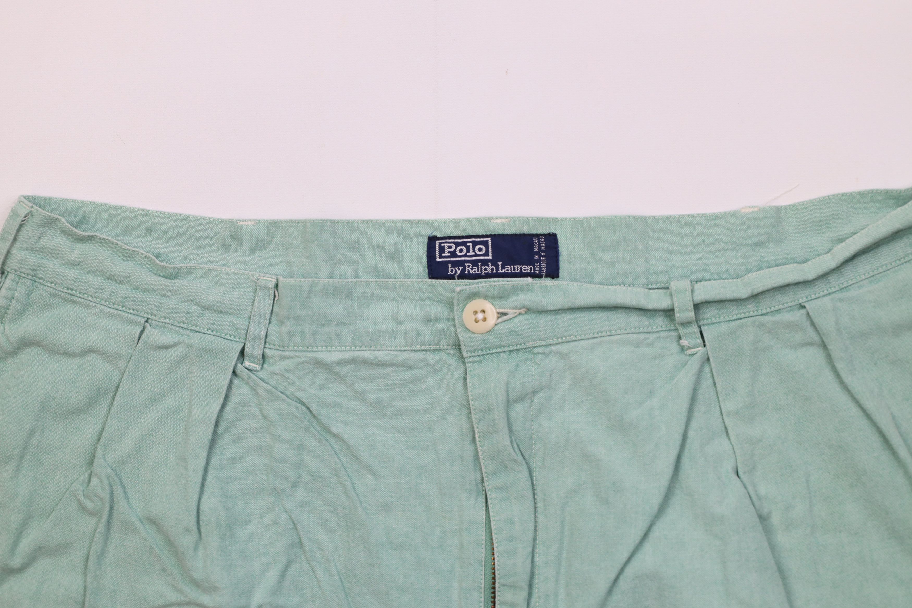 Ralph Lauren Vintage 90s Ralph Lauren Above Knee Chino Shorts Green Size US 40 / EU 56 - 2 Thumbnail