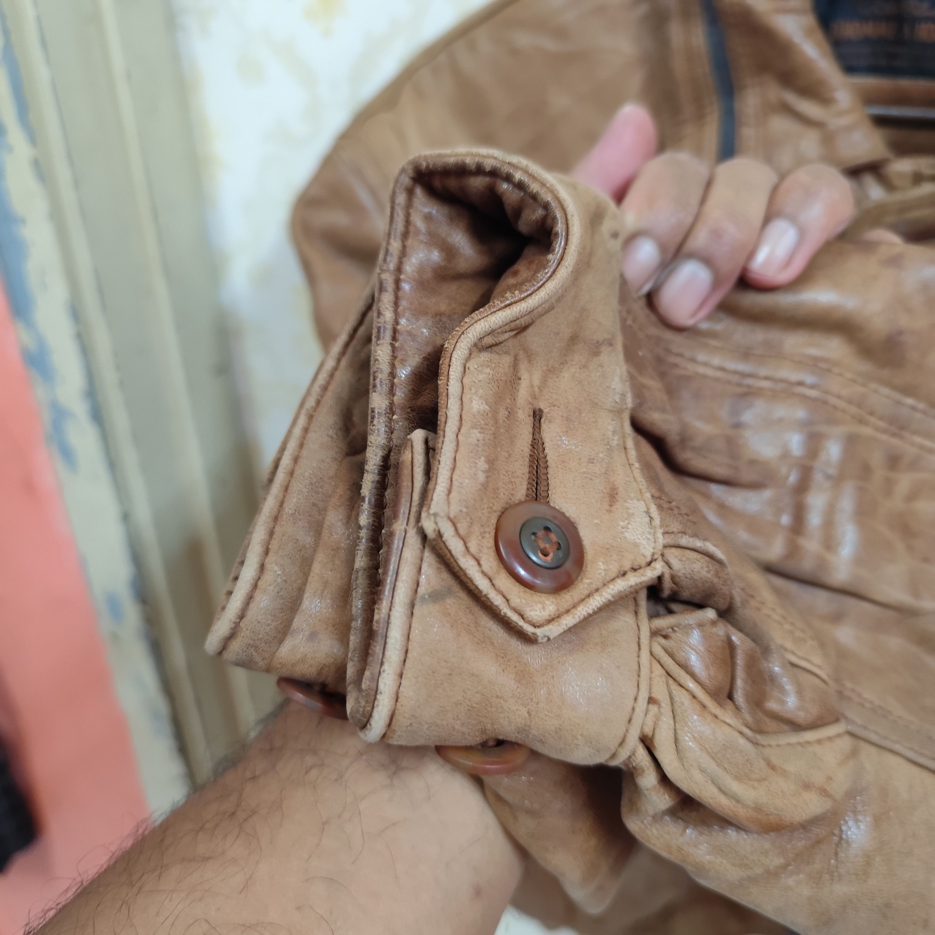 Designer × Japanese Brand × Vintage VINTAGE D'HOMME A HOMME SHEEPSKIN LEATHER JACKET Size US M / EU 48-50 / 2 - 9 Thumbnail