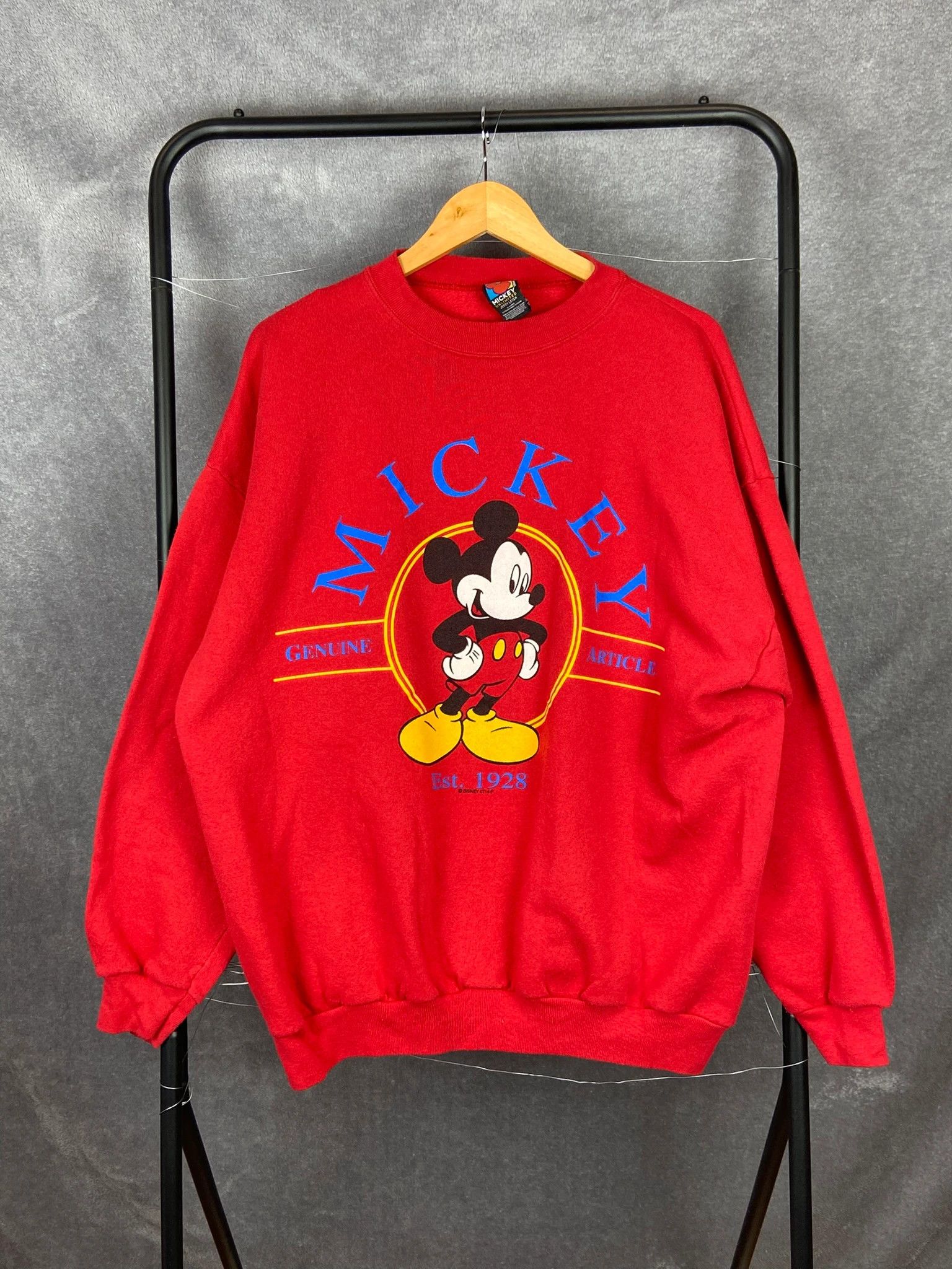 Mickey Mouse Crewneck Mickey Mouse red vintage Disney graphic XL Size US XL / EU 56 / 4 - 1 Thumbnail