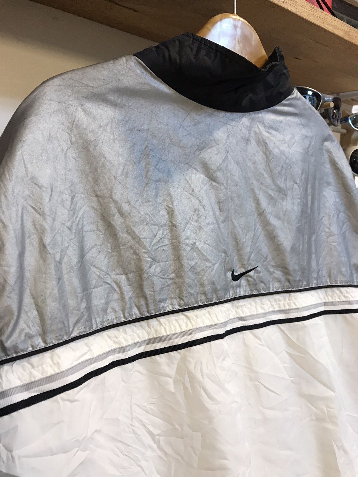 Nike × Vintage Vintage Nike Spell Out Windbreaker Jacket Size US M / EU 48-50 / 2 - 14 Thumbnail