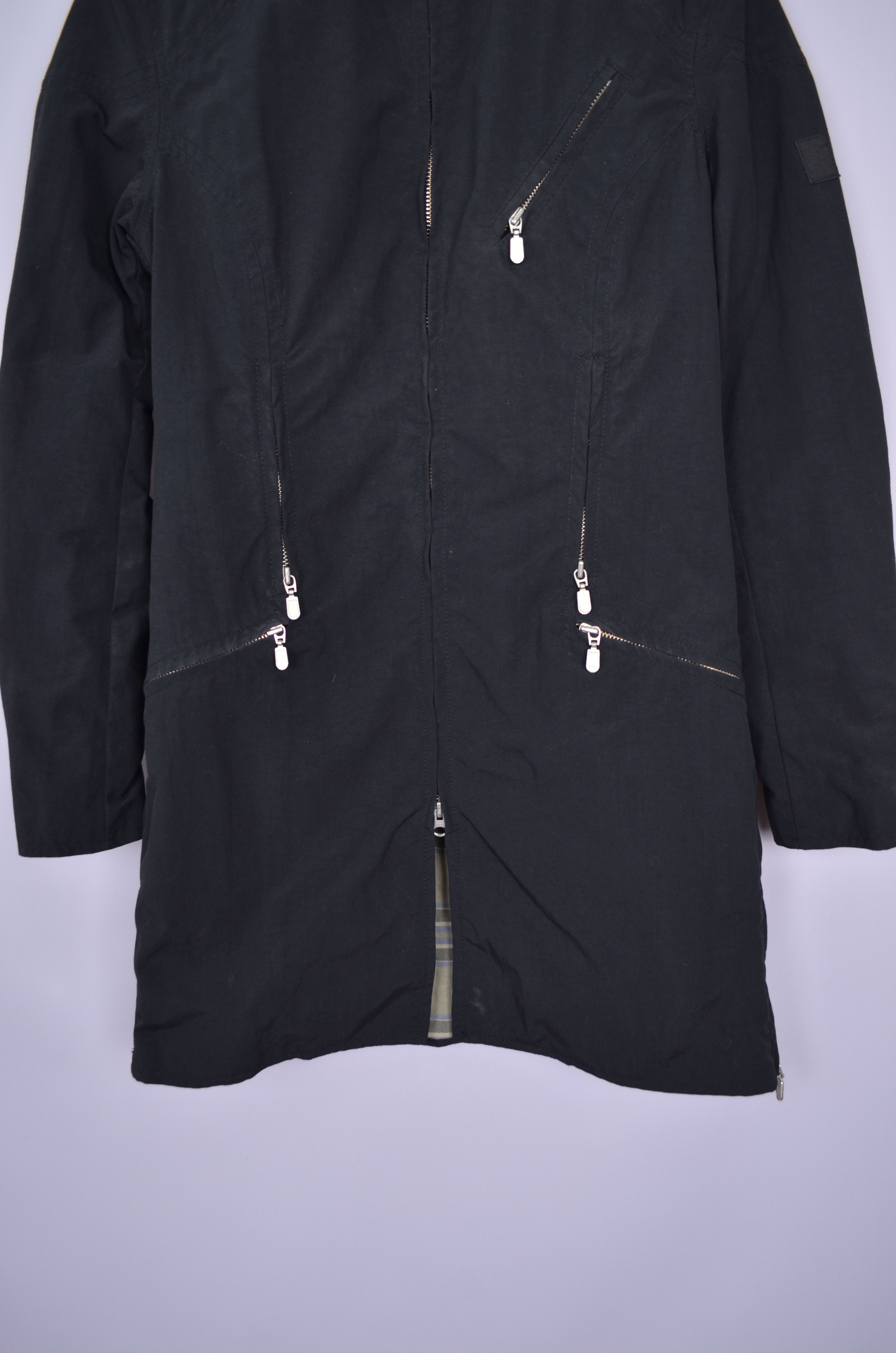 Belstaff × Designer Belstaff Womens Nylon Black Parka Jacket Size 42 Full Zip Size M / US 6-8 / IT 42-44 - 4 Thumbnail