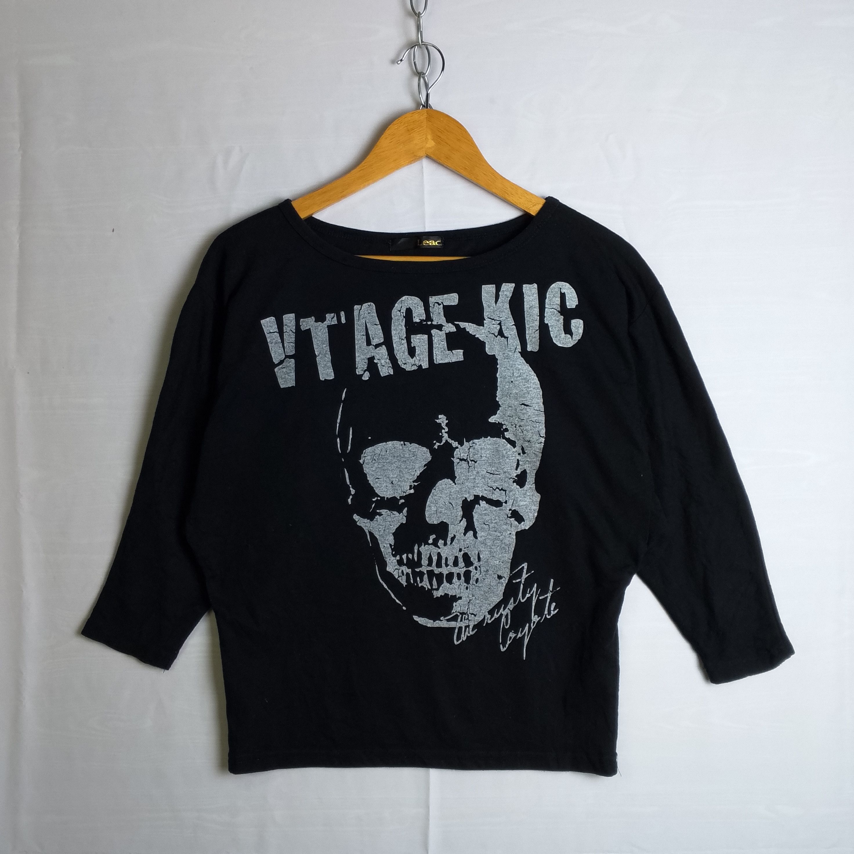 Hysteric Glamour Lead Vintage Kic Skull Crop Tee Size M / US 6-8 / IT 42-44 - 1 Thumbnail