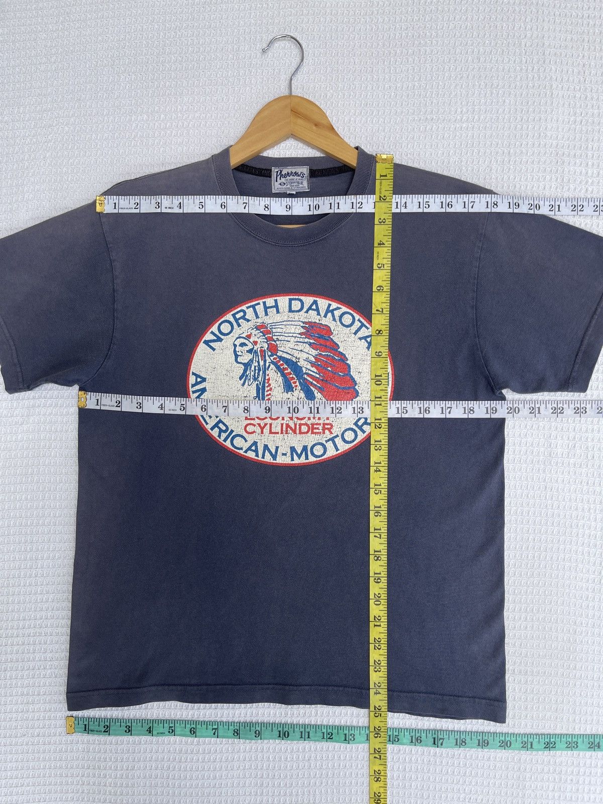 Japanese Brand × Pherrow's × Vintage Last Drop🔥Vtg Sun Faded PHERROW’S American Motor Oil T-Shirt Size US M / EU 48-50 / 2 - 9 Thumbnail