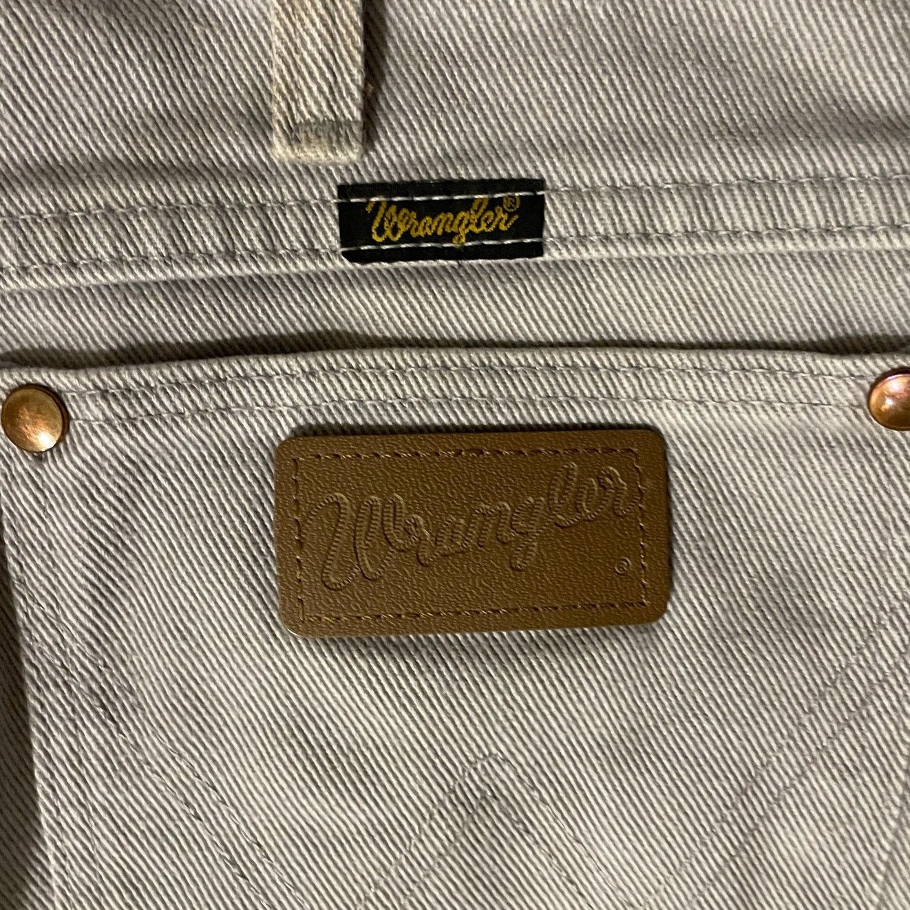 Wrangler Wrangler 33x30 USA Gray Twill Jean | Vintage Cowboy Y2K Rare Size US 33 - 5 Thumbnail