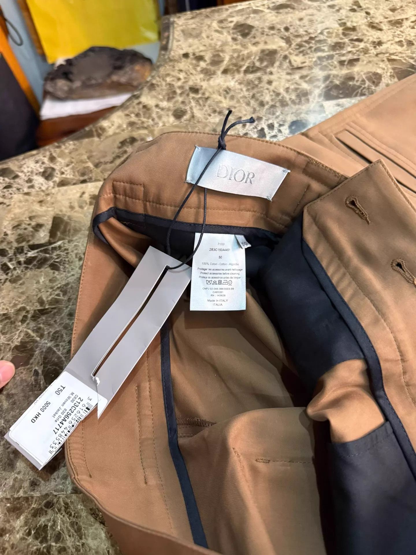 Dior DIOR men's bronze pants 50 new Dior lock closure Size US 34 / EU 50 - 4 Thumbnail