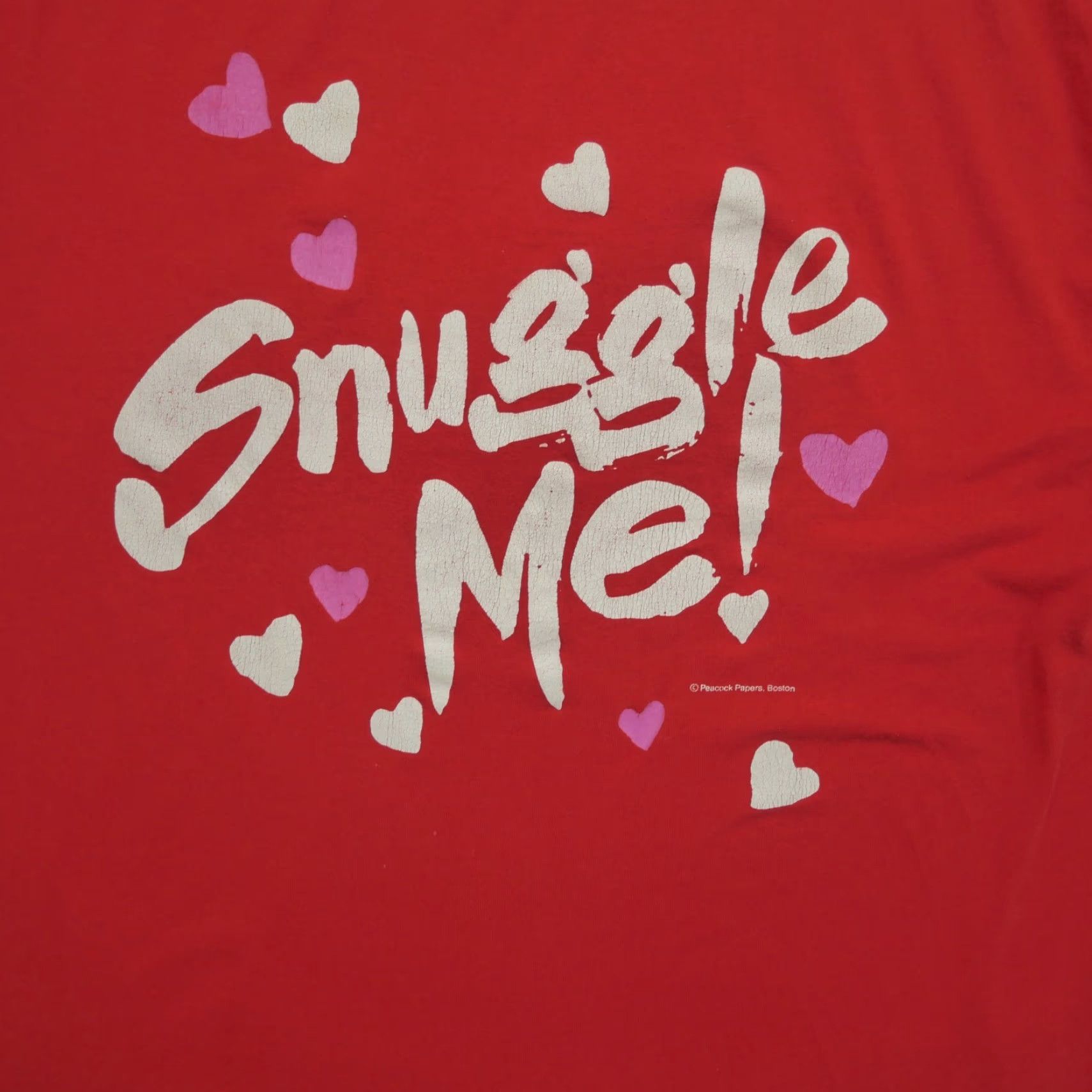 Vintage VINTAGE Snuggle Me T Shirt Adult XL One Size Red Sleep Gown Love 90s Size US M / EU 48-50 / 2 - 2 Thumbnail