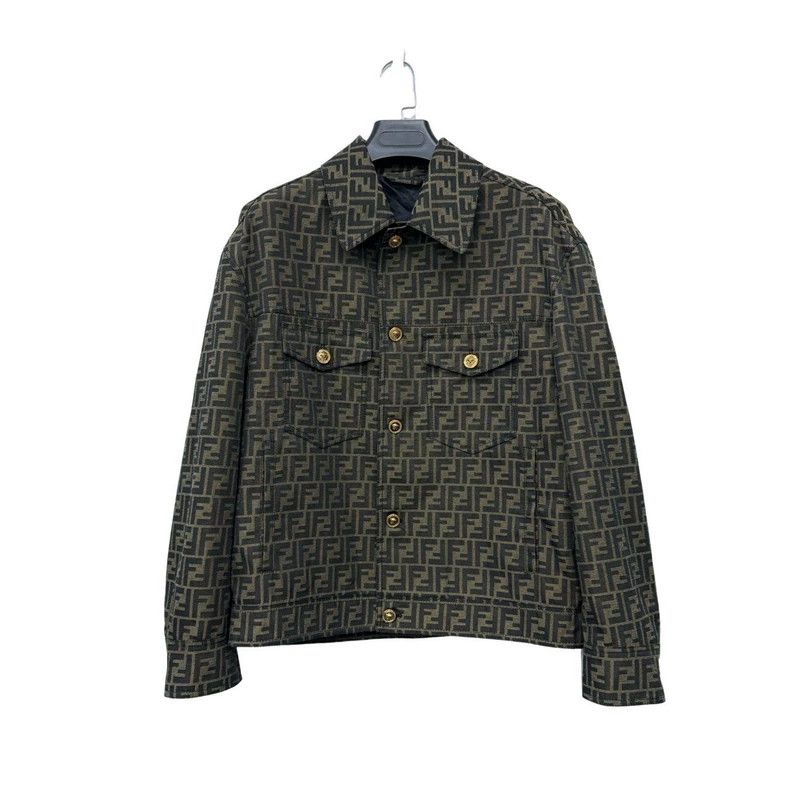 Versace Versace Full print of presbyopia rhinestone portrait jacke Size US L / EU 52-54 / 3 - 2 Thumbnail