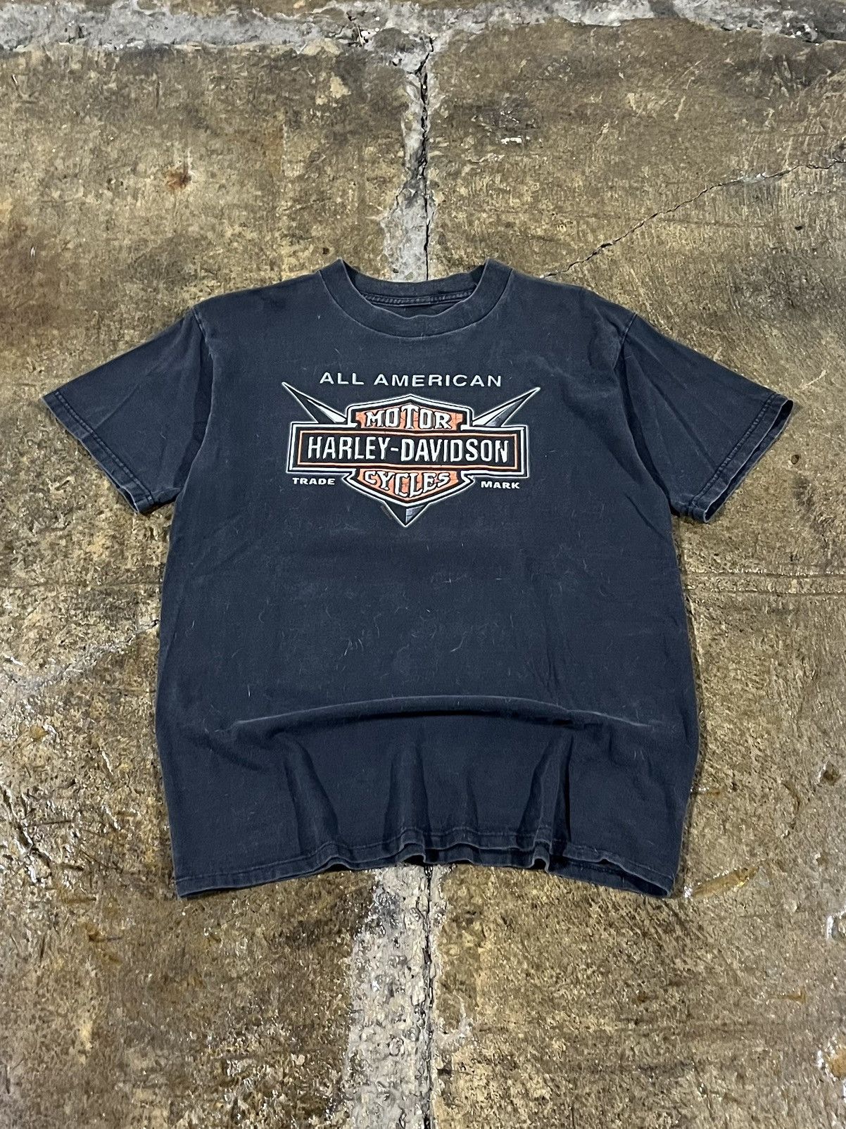 Harley Davidson × Vintage Crazy Vintage 90s Harley Davidson Biker Grunge Logo Tee Size US M / EU 48-50 / 2 - 1 Thumbnail