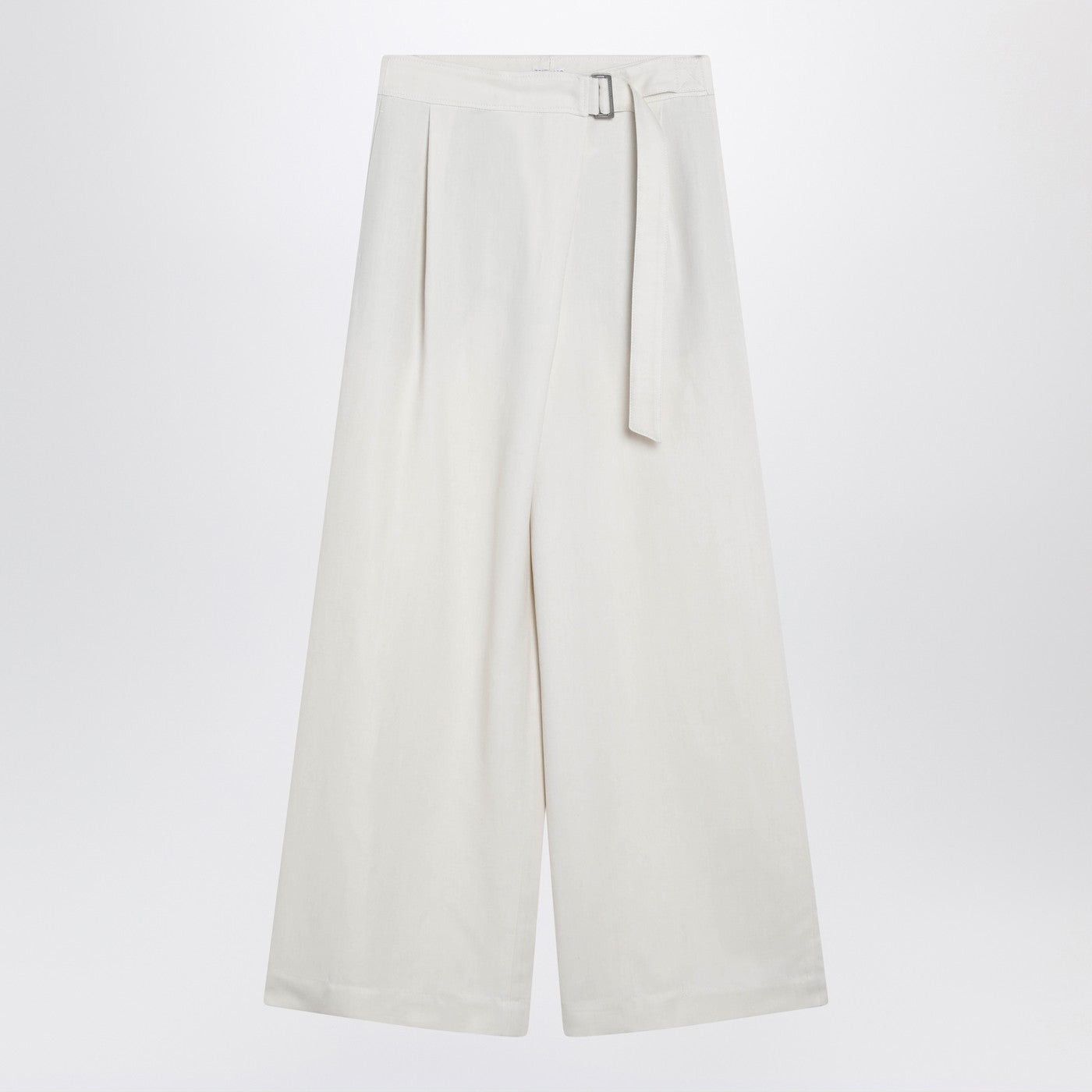 Brunello Cucinelli Brunello Cucinelli Ecru Sartorial Wrap Trousers Size 28" / US 6 / IT 42 - 1 Thumbnail